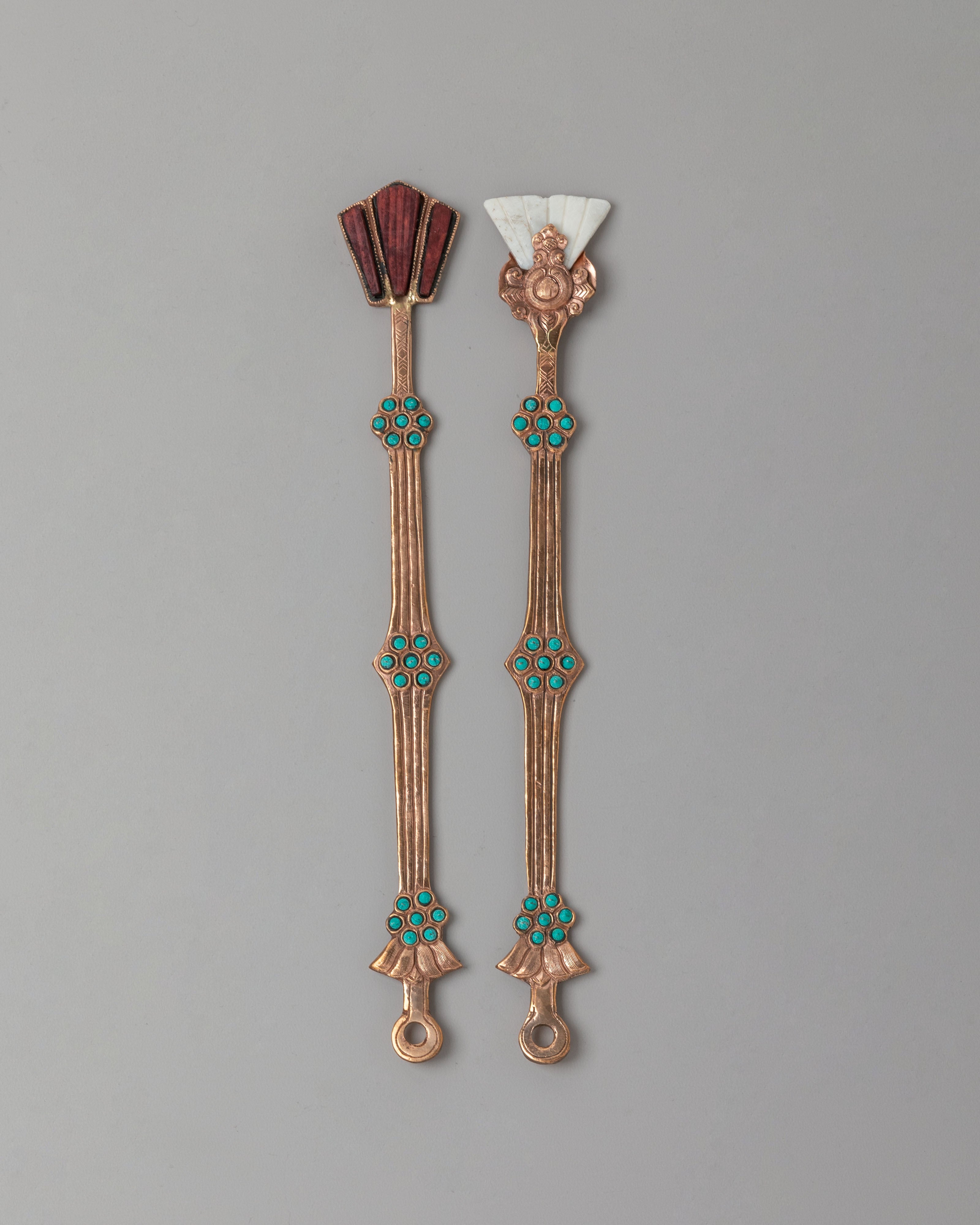 Sacred Tibetan Ritual Tools Set | Handcrafted Altar Tools for Spiritual Practice