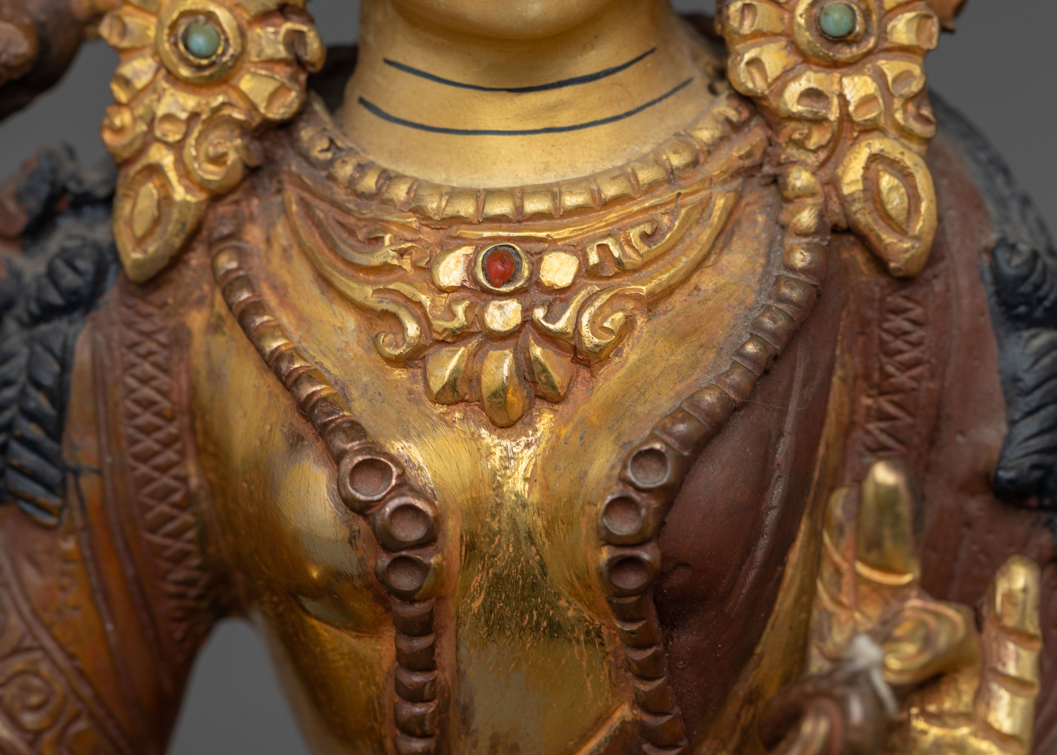 Green Tara Divine Figurine | Tibetan Artwork