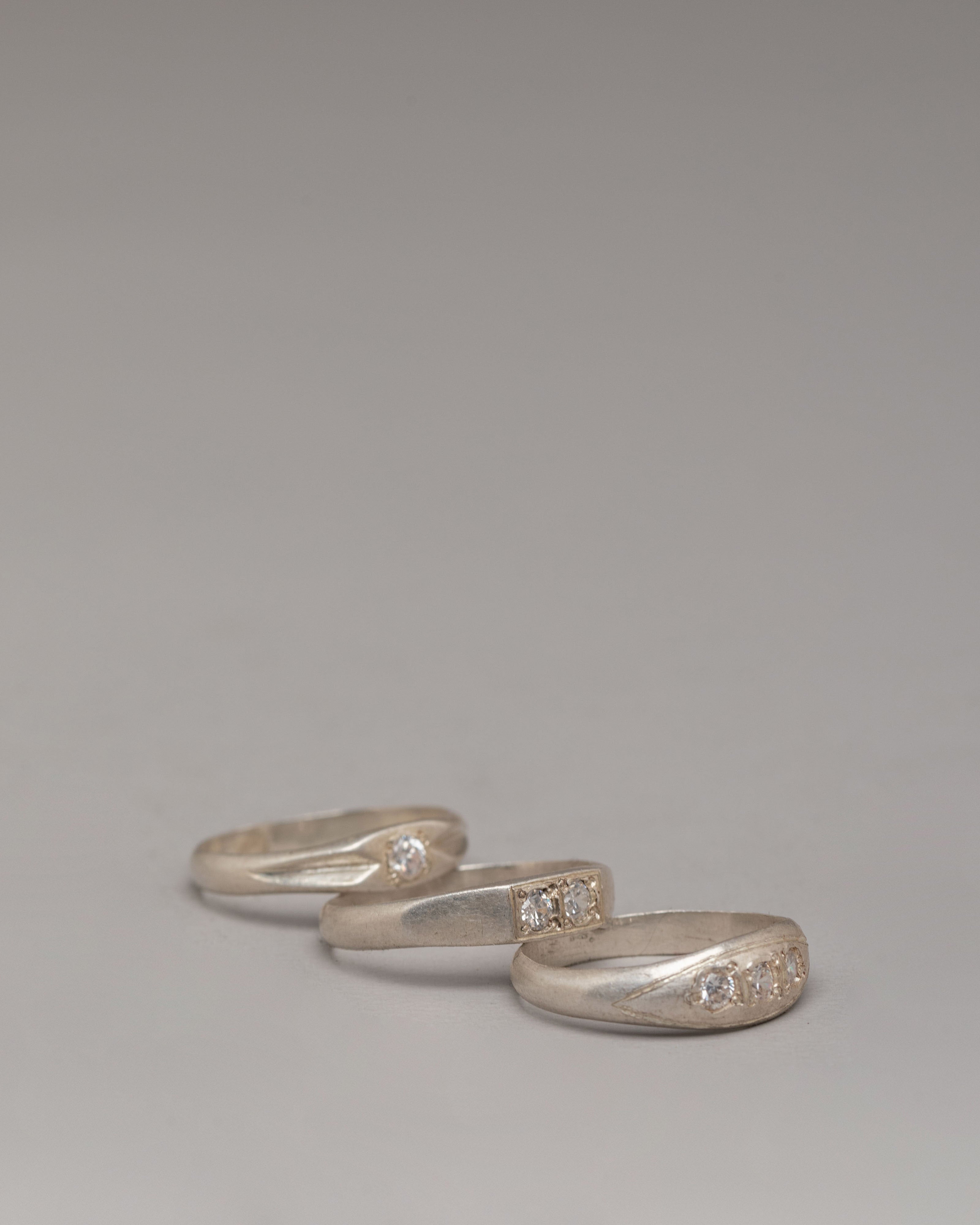 Himalayan Silver Ring Set With Gemstones | Handcrafted Rings