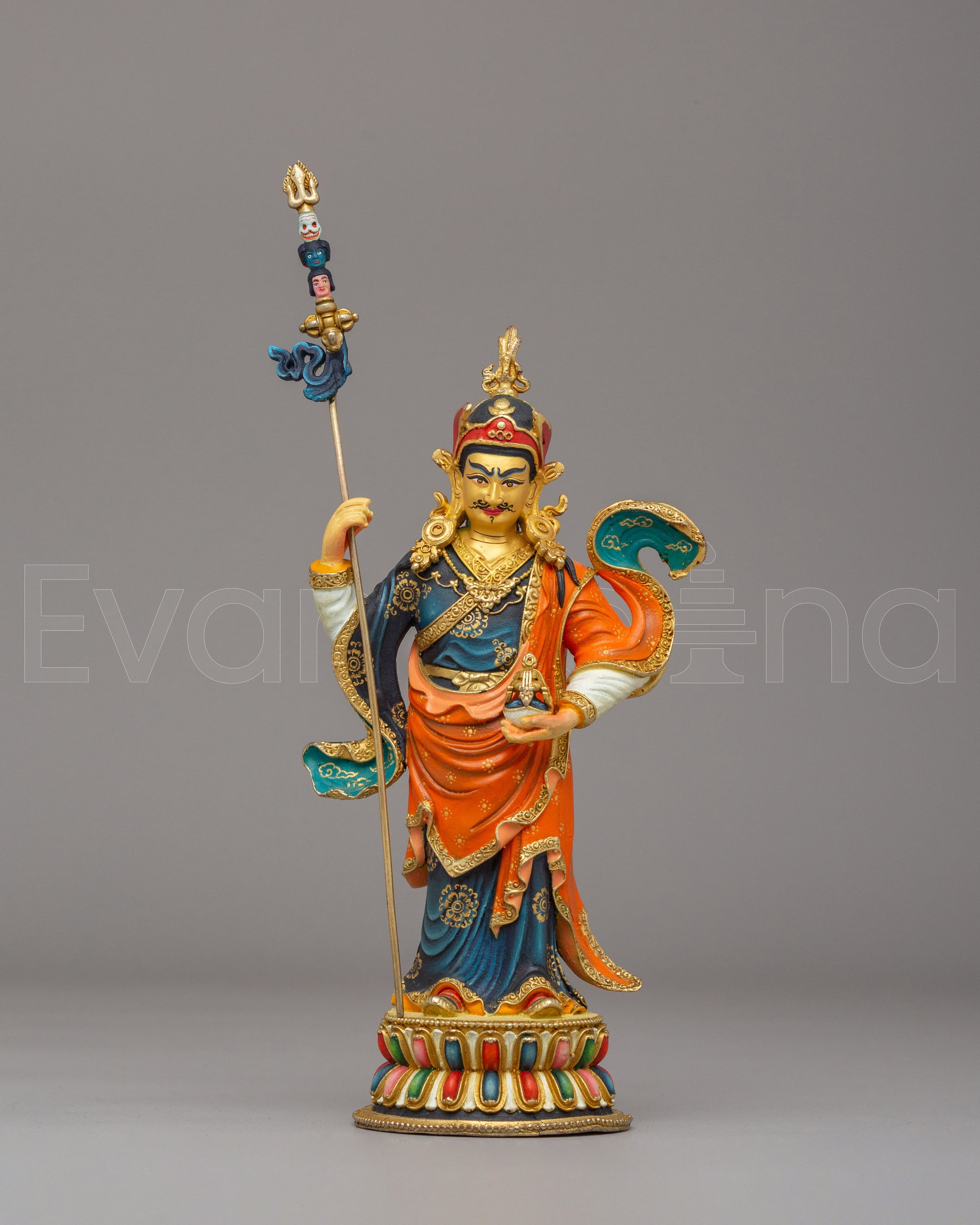 Tibetan Standing Guru Rinpoche Statue