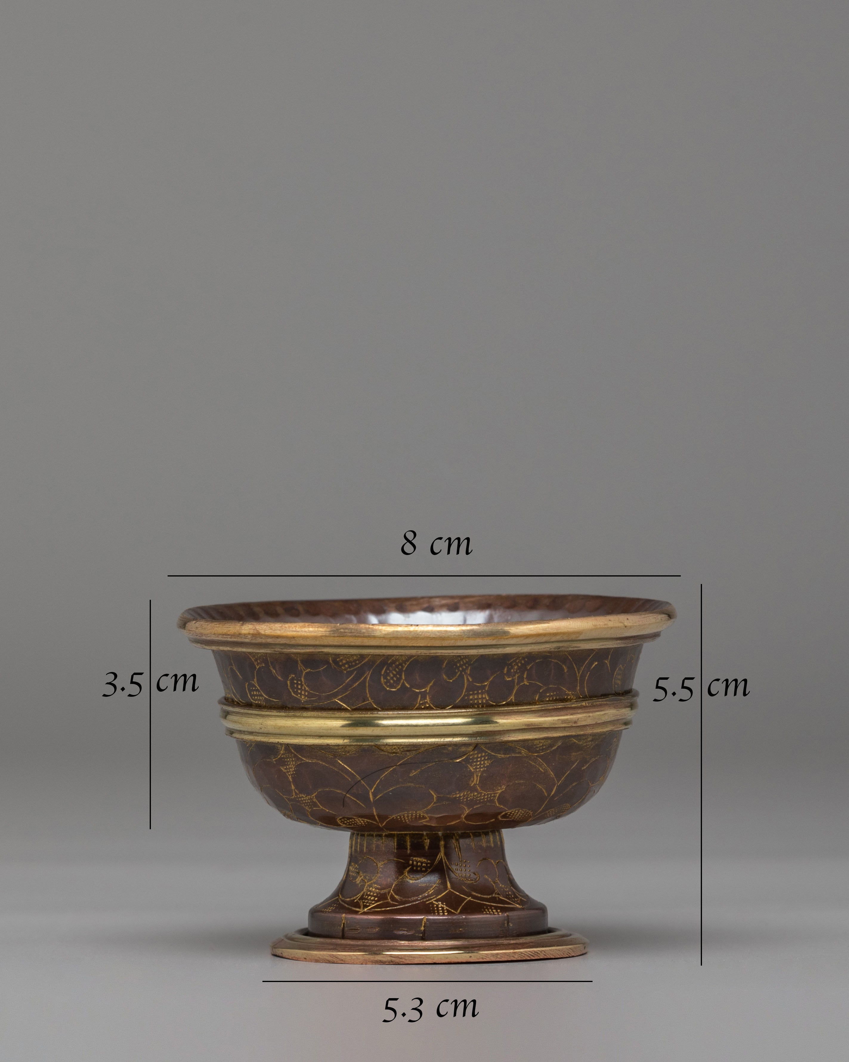 Traditional Offering Bowls Set | Oxidized Copper Ritual Bowls