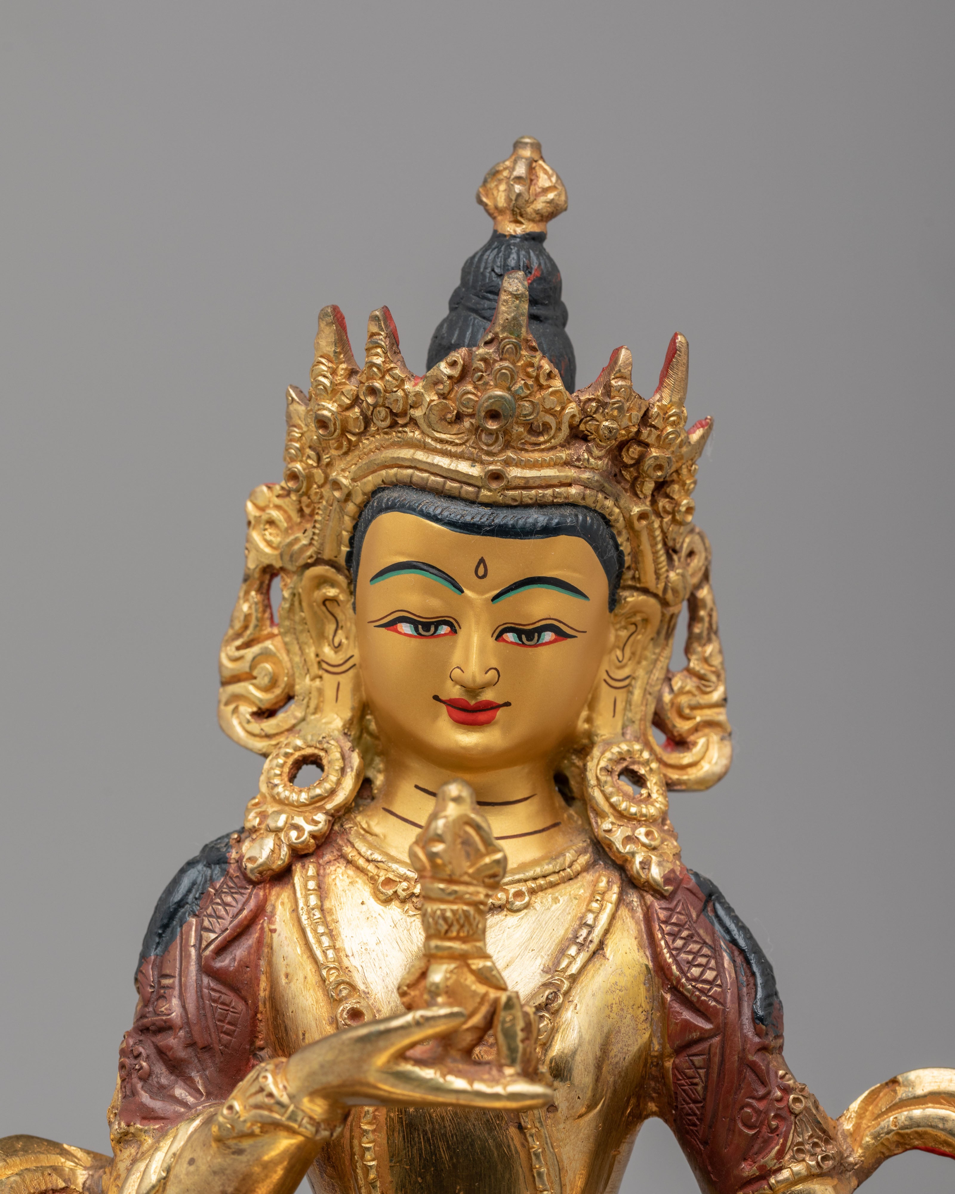 Buddhist Purification Vajrasattva Deity Statue | 24K Gold Plated Vajrasattva