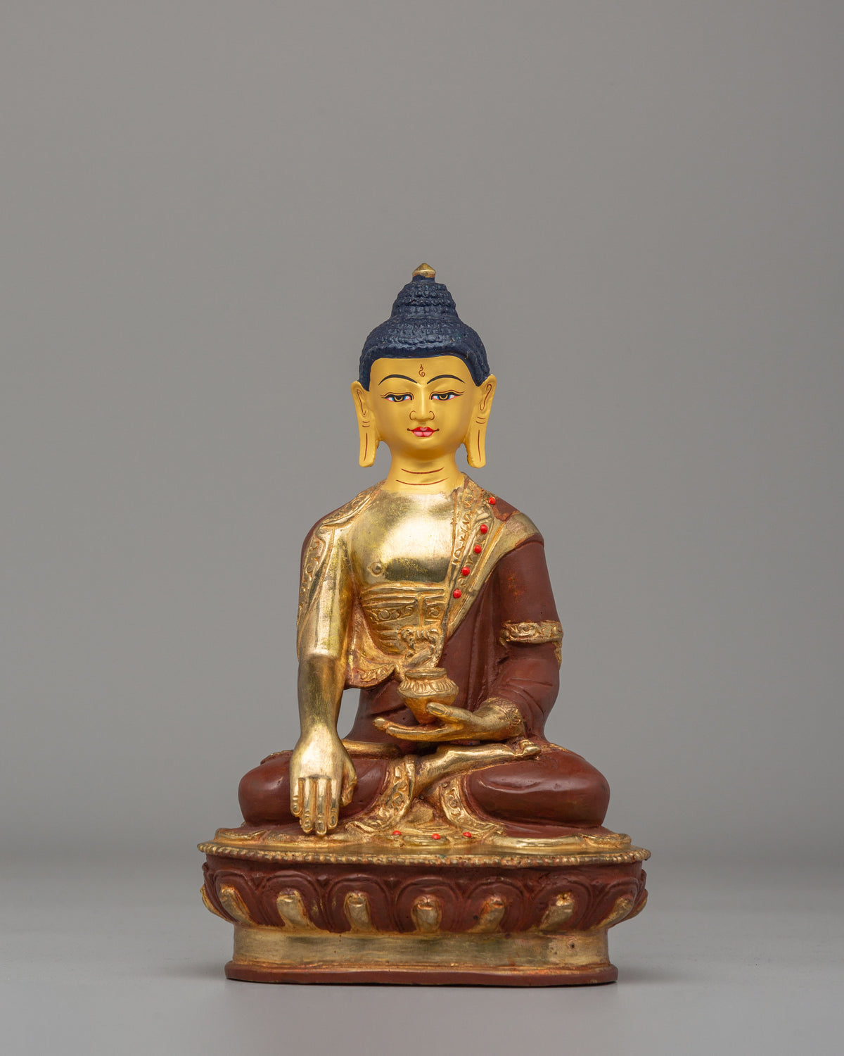 Tibetan Buddha Dharma Sangha Set Statue | Spiritual Buddhist Art Set
