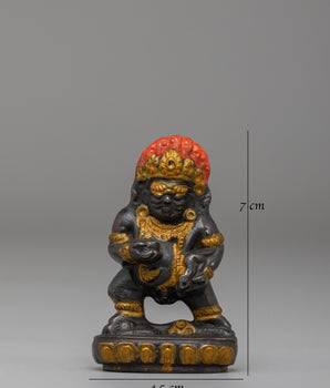 Buddhist Sacred Black Dzambhala Statue | Tibetan God of Wealth