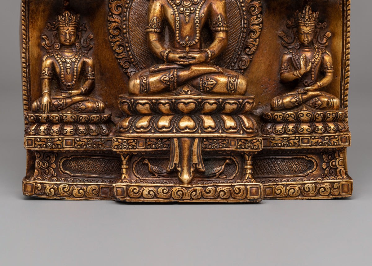 Carved Deity Wall Hanging | Sacred Artwork for Home Decor