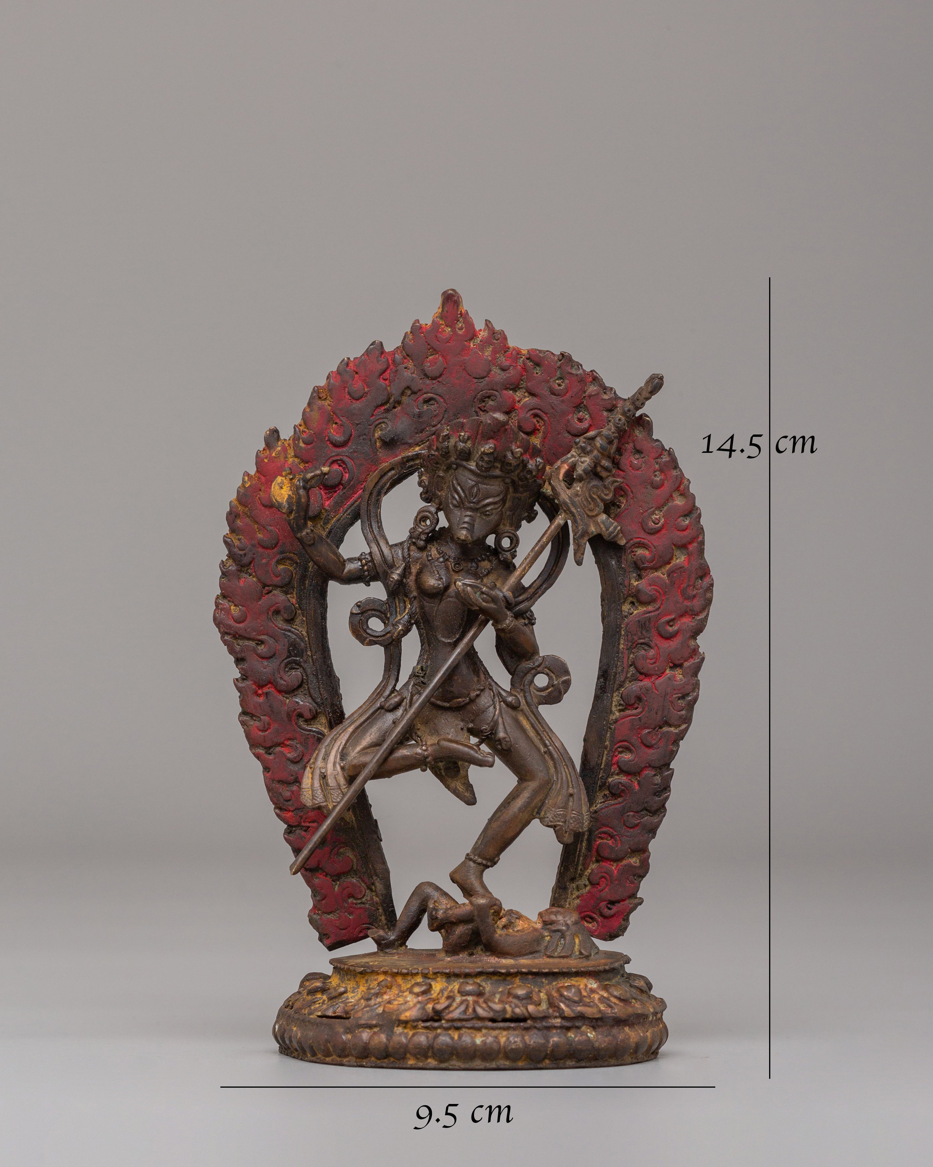 Simhamukha Statue for Spiritual Practice | Lion-Headed Deity Figurine