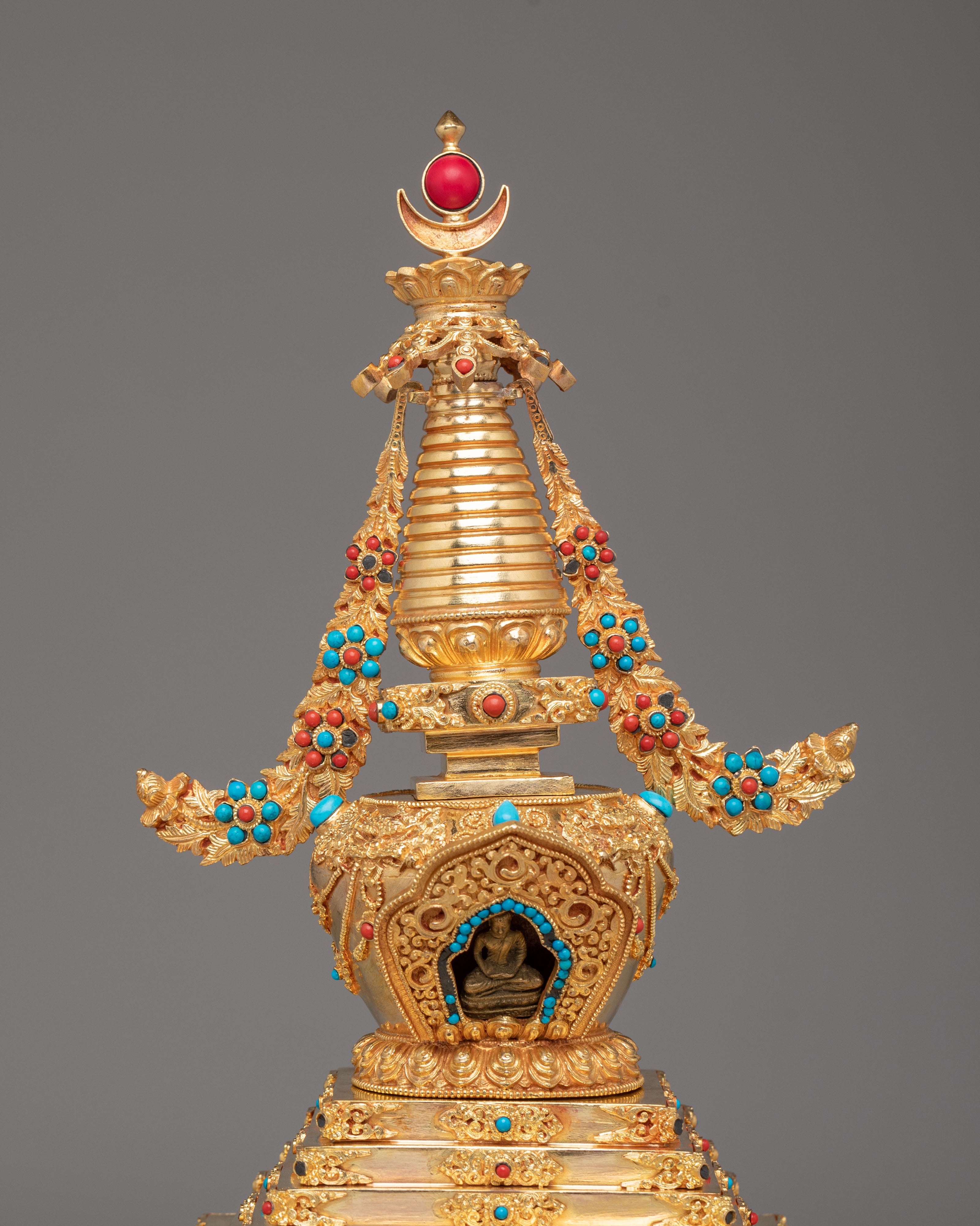 Traditional Jangchub Stupa | Tibetan Buddhist Shrine Decor