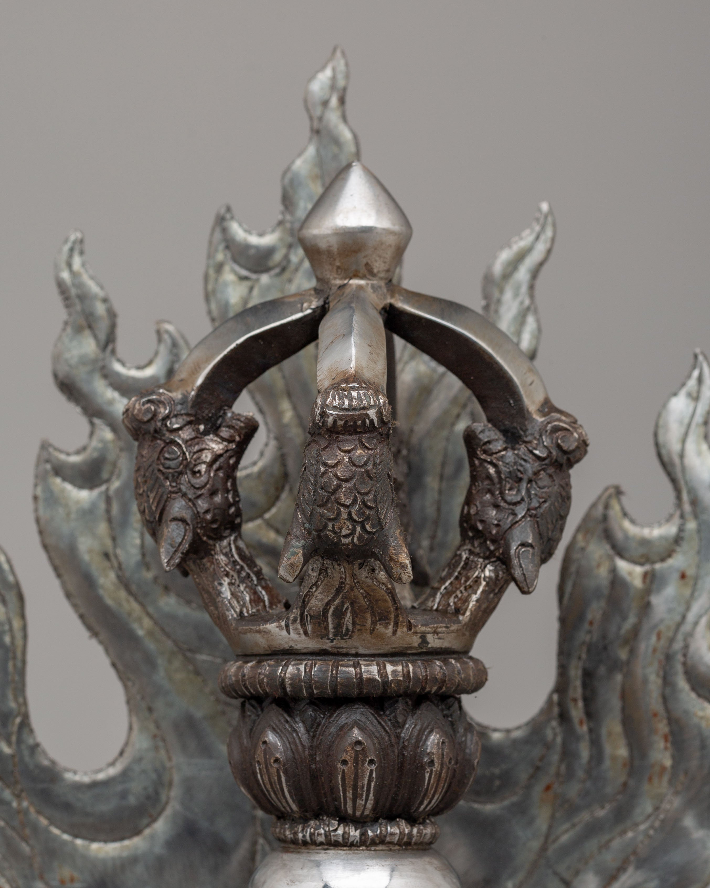 Tibetan Vajra with Flames | Spiritual Tool for Meditation & Protection