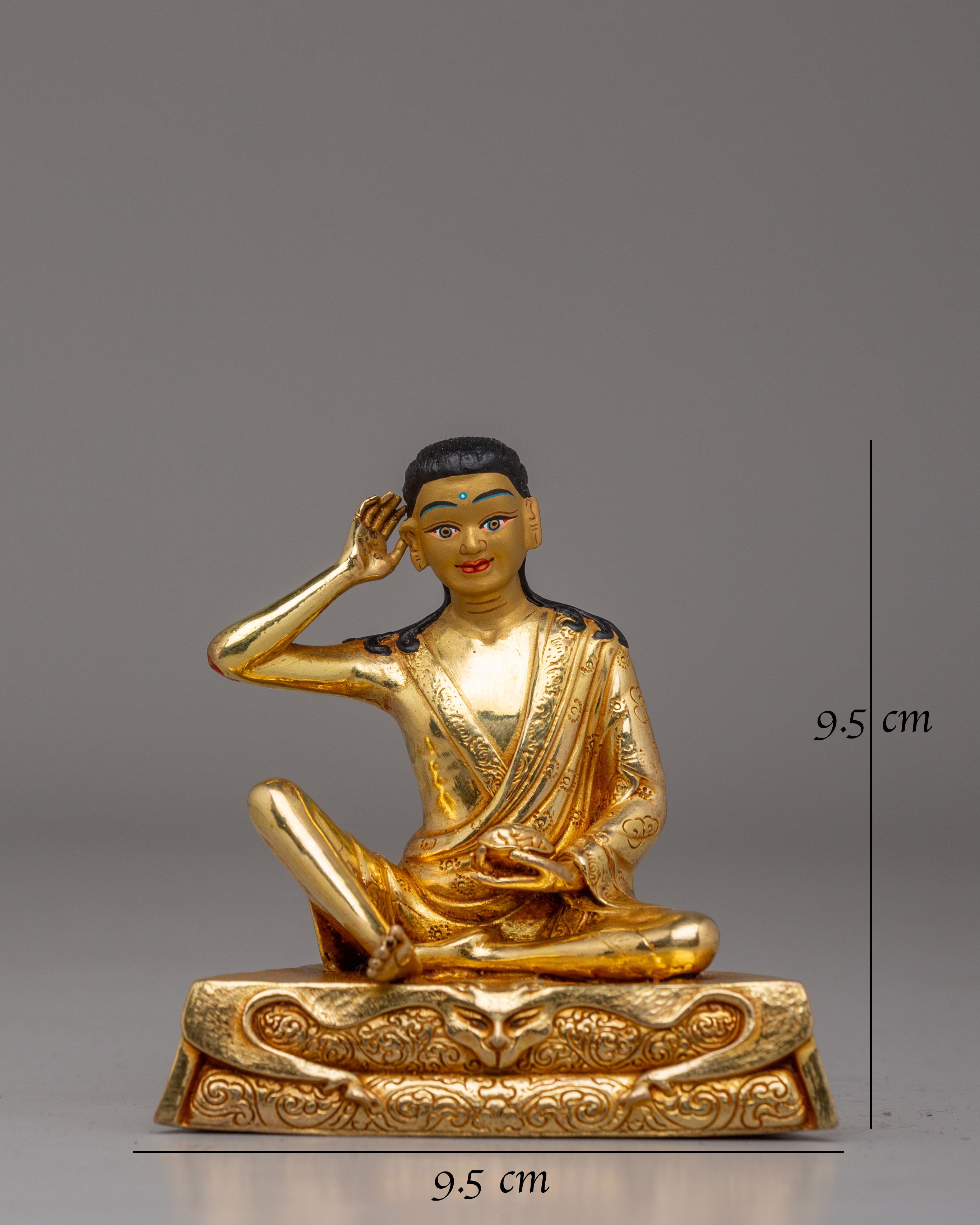 Sacred Milarepa Buddhist Master Statue | Tibetan Yogi Sculpture