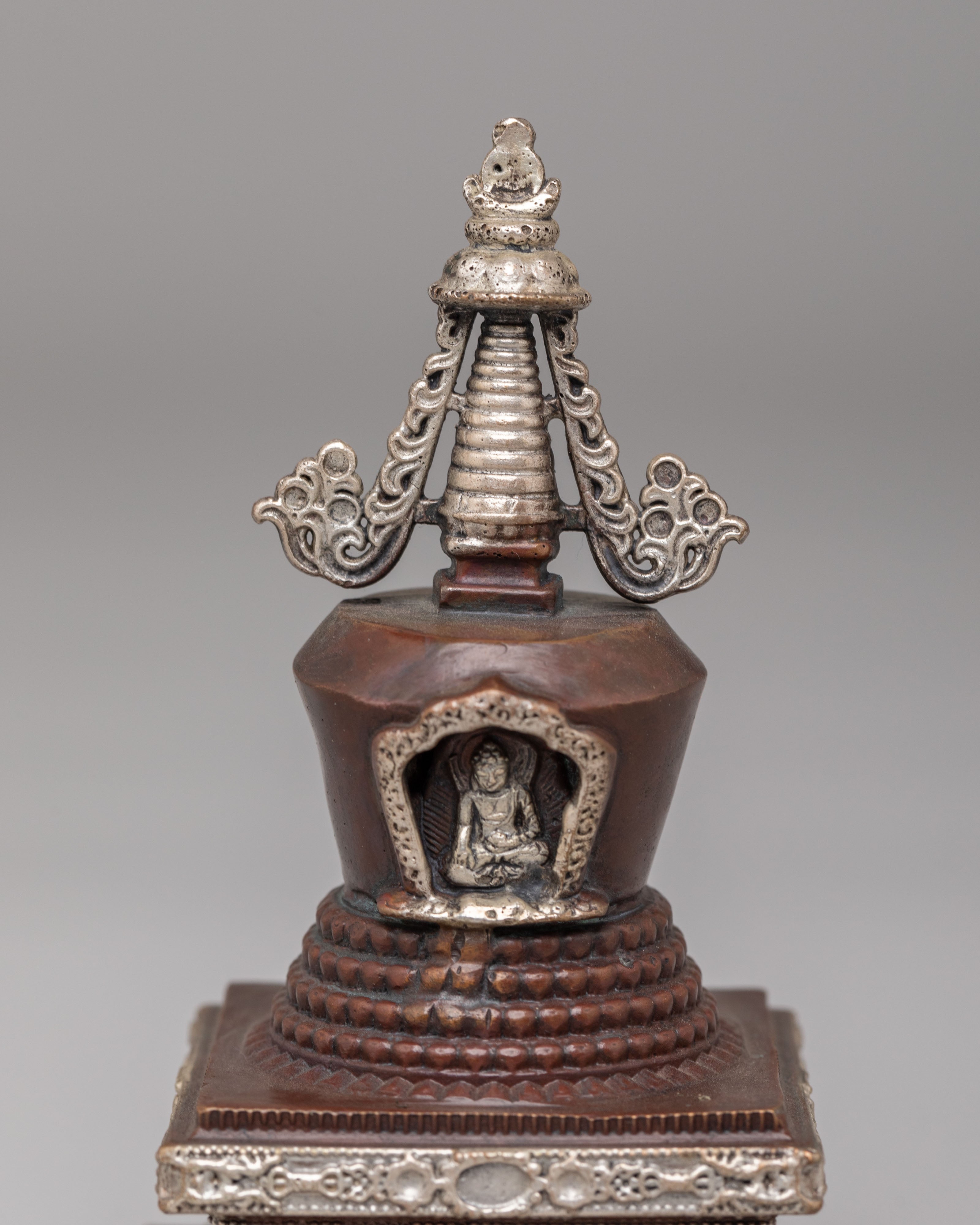 Handcrafted Lotus Blossom Stupa | Symbol of Enlightenment