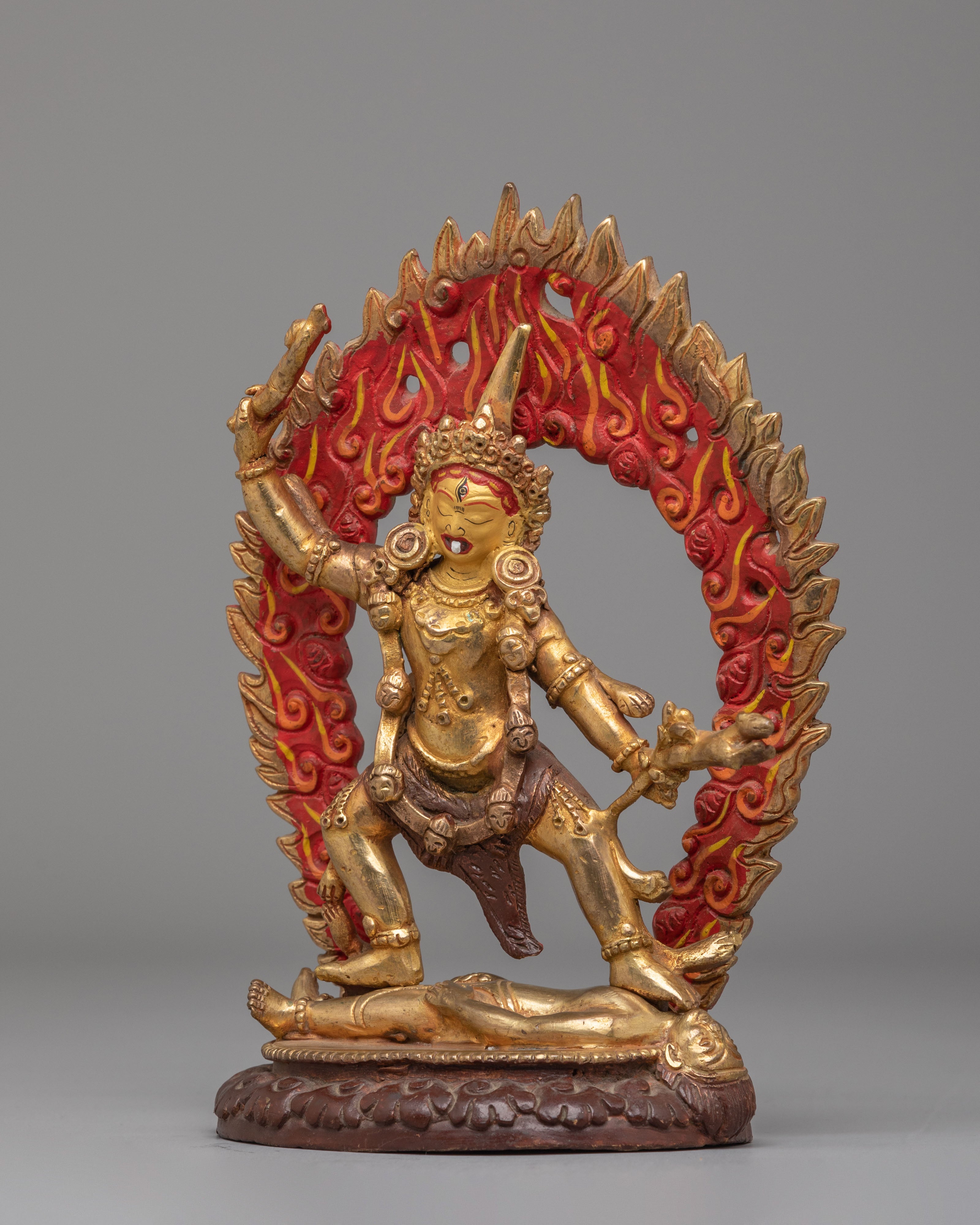 Traditional Buddhist Ekajati Sculpture | Vajrayana Buddhist Protector Deity