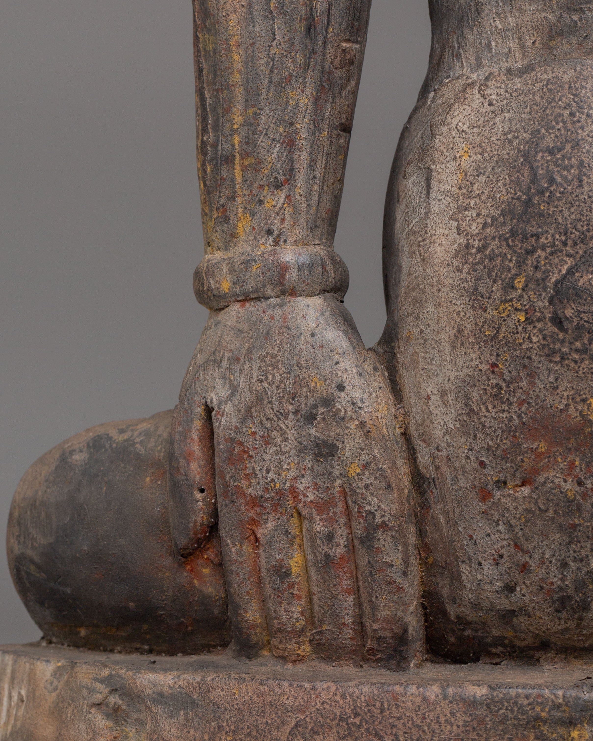 Handcrafted Indra Statue | Wooden Hindu God Sculpture
