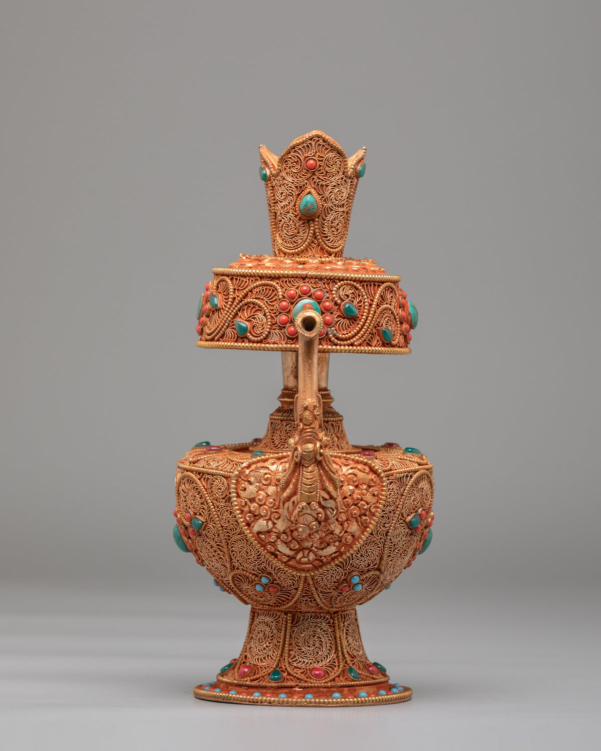 Himalayan Buddhist Bhumba Set | Traditional Tibetan Ceremonial Vessels