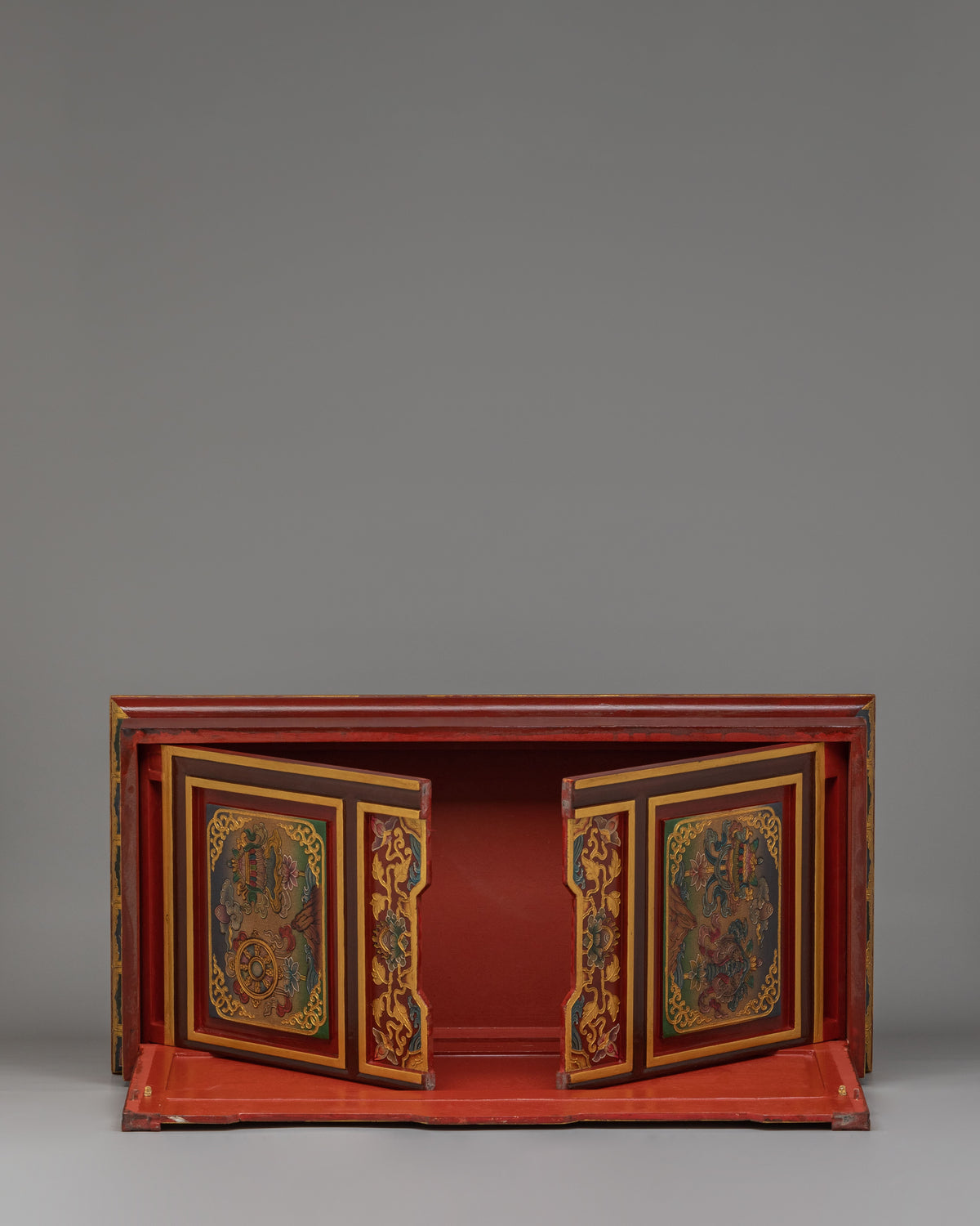 Traditional Tibetan Folding Table | Portable Wooden Table