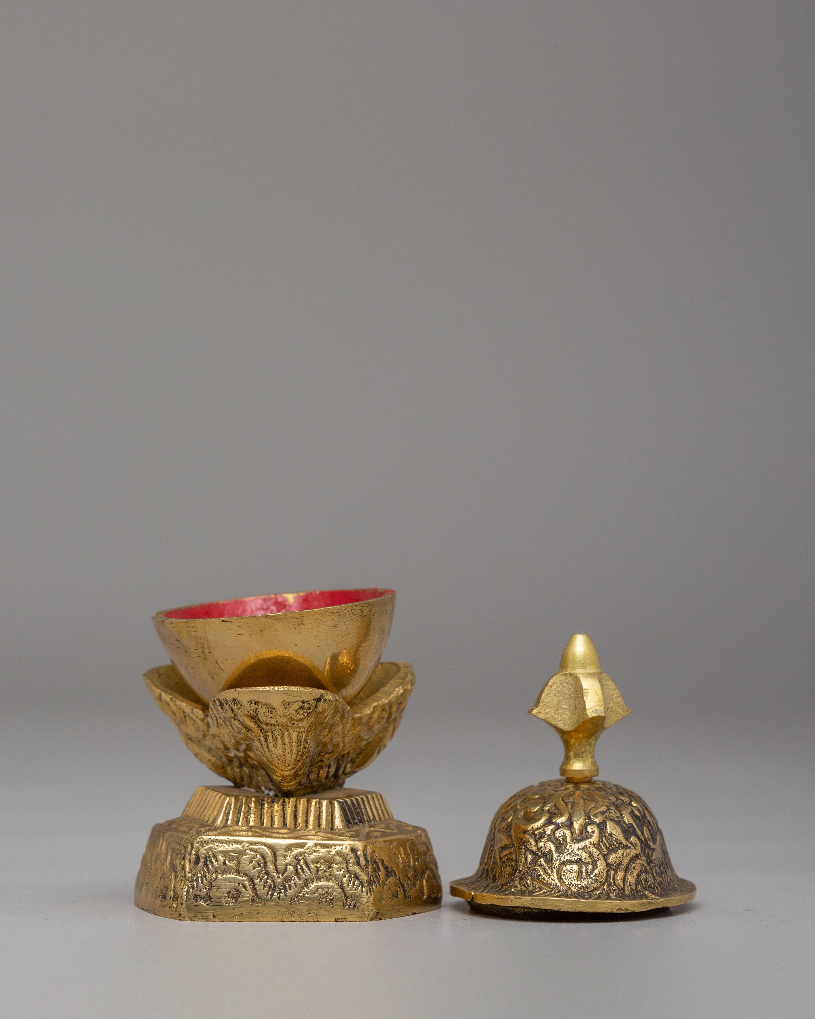 Handmade Buddhist Ceremonial Kapala | Ritual Vessel for Tantric Practices
