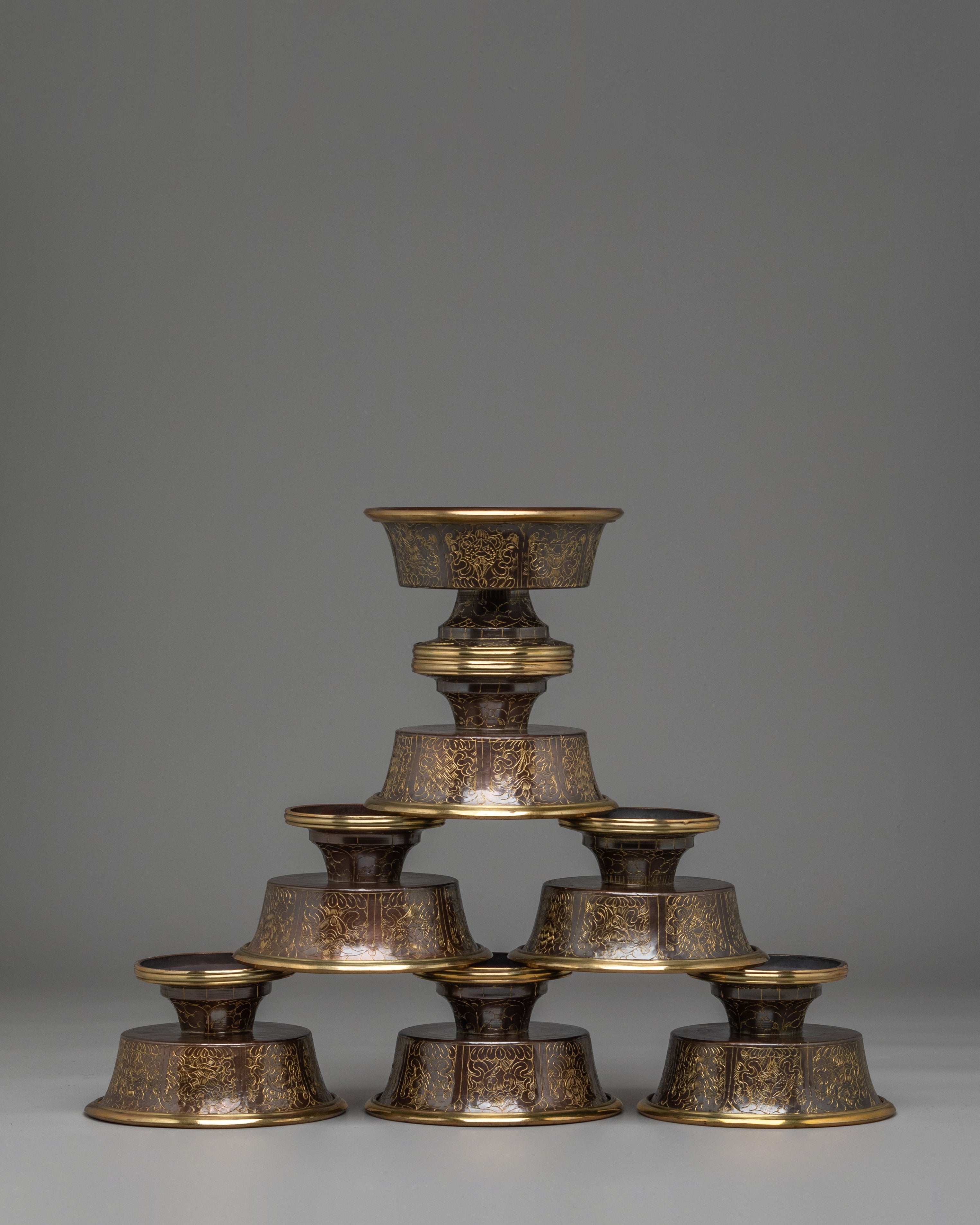 Ceremonial Offering Bowls Set | Meditation Rituals & Spiritual Decor