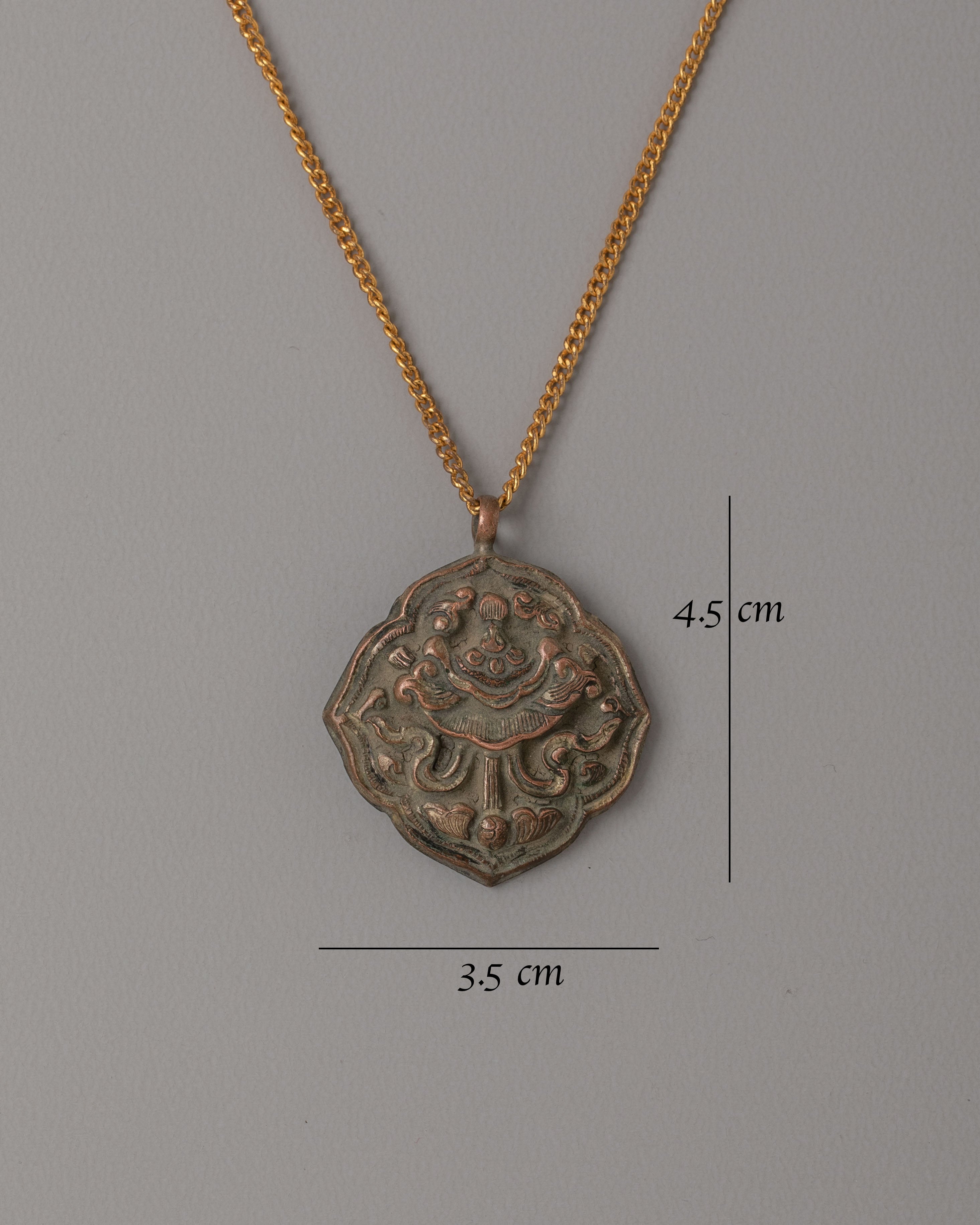 Treasure Vase Pendant  | Handcrafted Tibetan Amulet