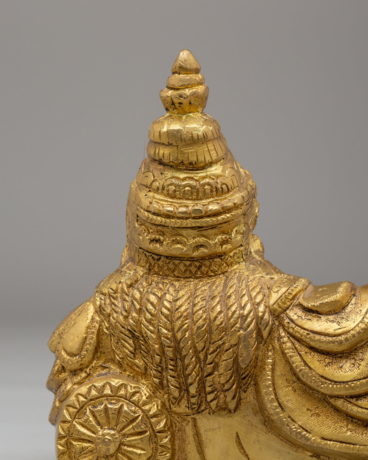 Tibetan Lord Kubera Sculpture | Brass God of Wealth and Prosperity