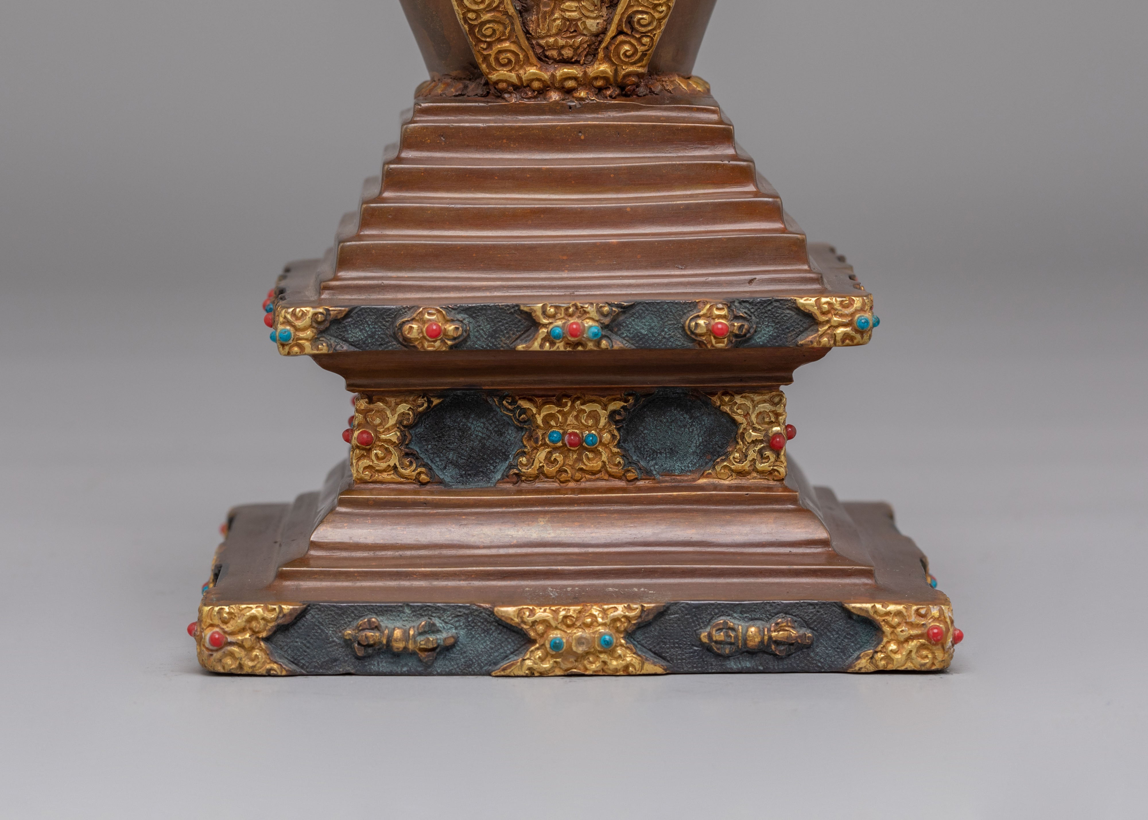 Himalayan Enlightenment Stupa for Ritual | Spiritual Decorative Stupa