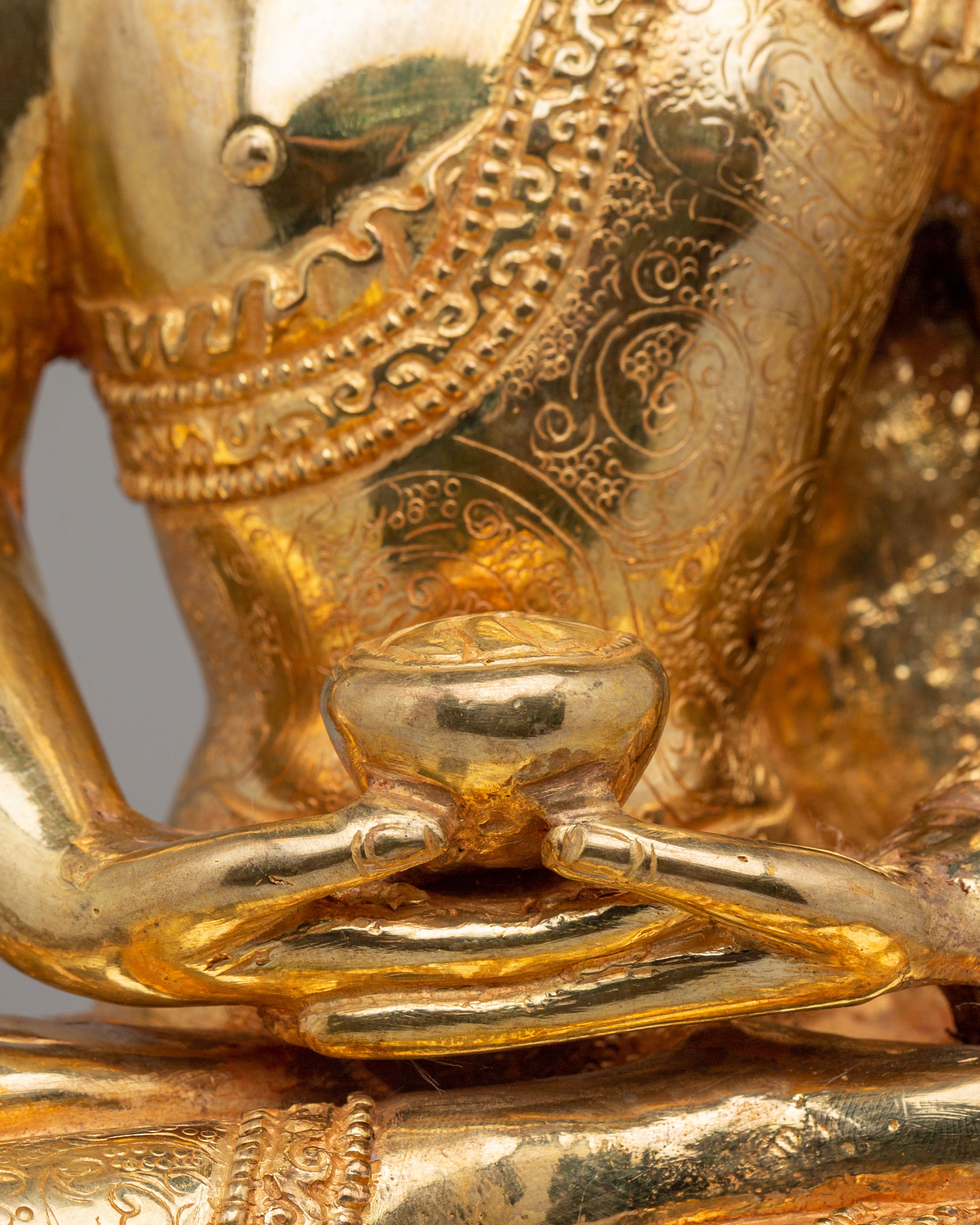 Vajrayana Amitabha Buddha Altar Statue | Tibetan Buddhist Art