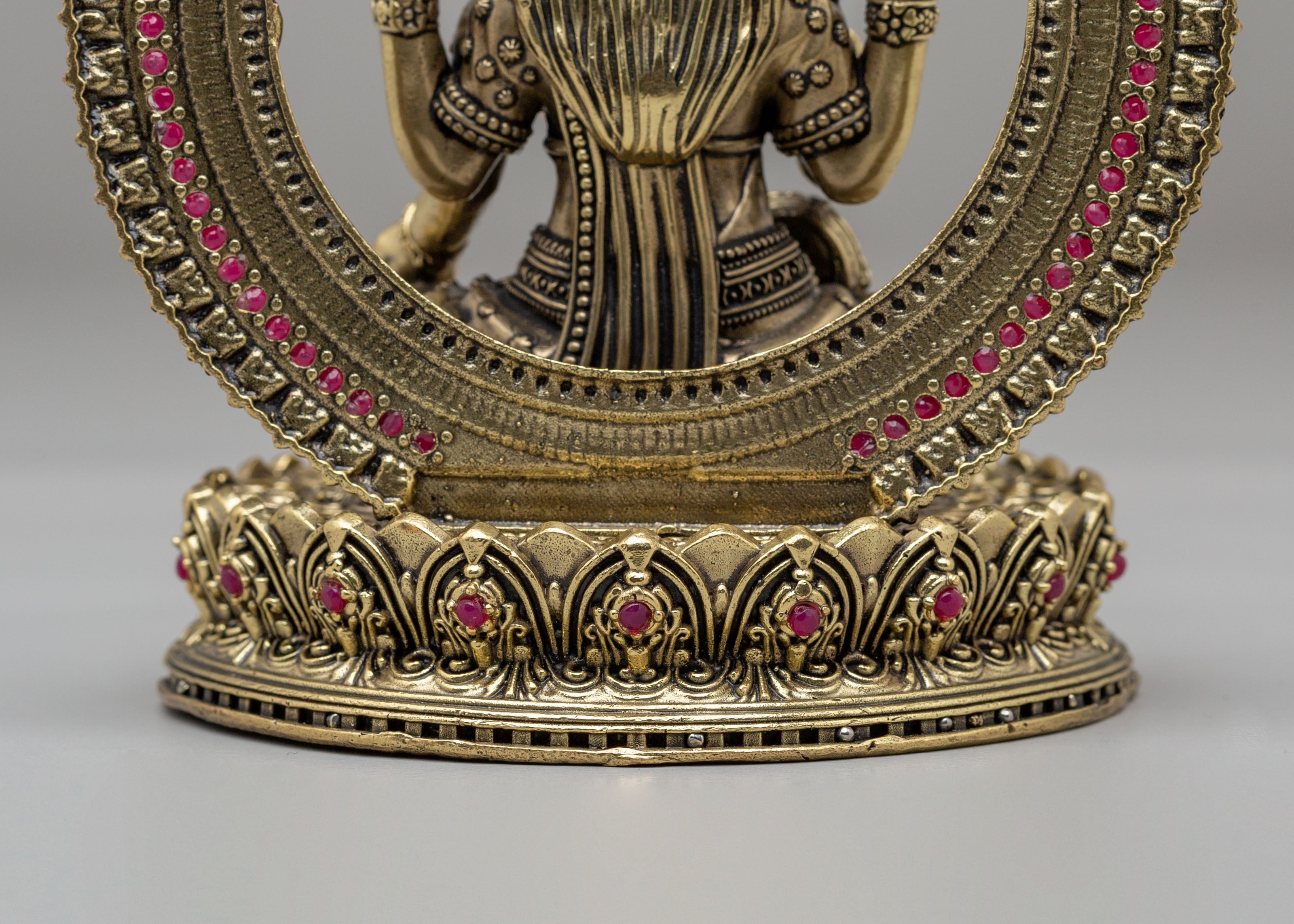 Handcrafted Laxmi Altar Statue | Copper and Bronze Hindu Goddess Sculpture