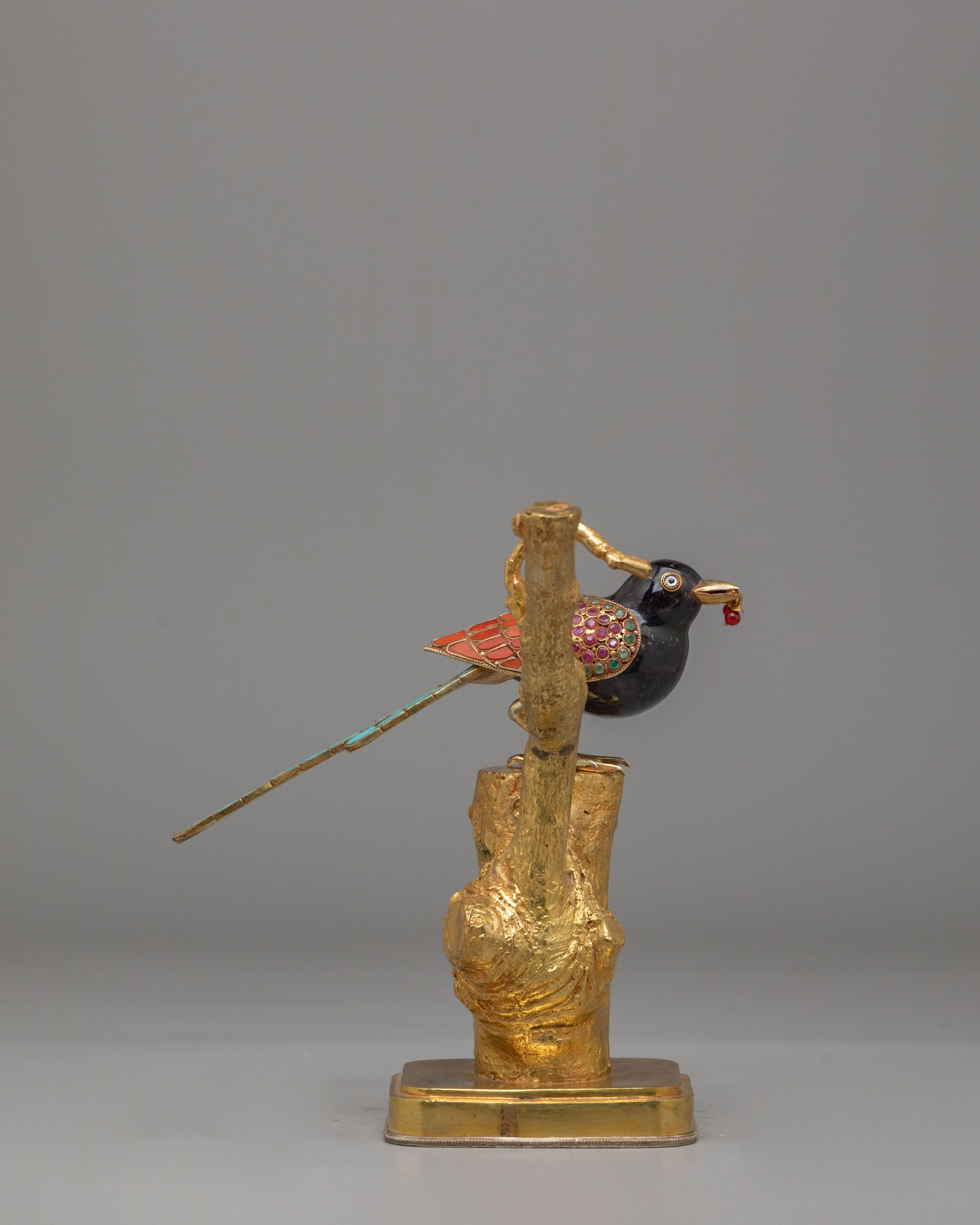 Handmade Golden Bird Statue | Perfect for Spiritual Decor