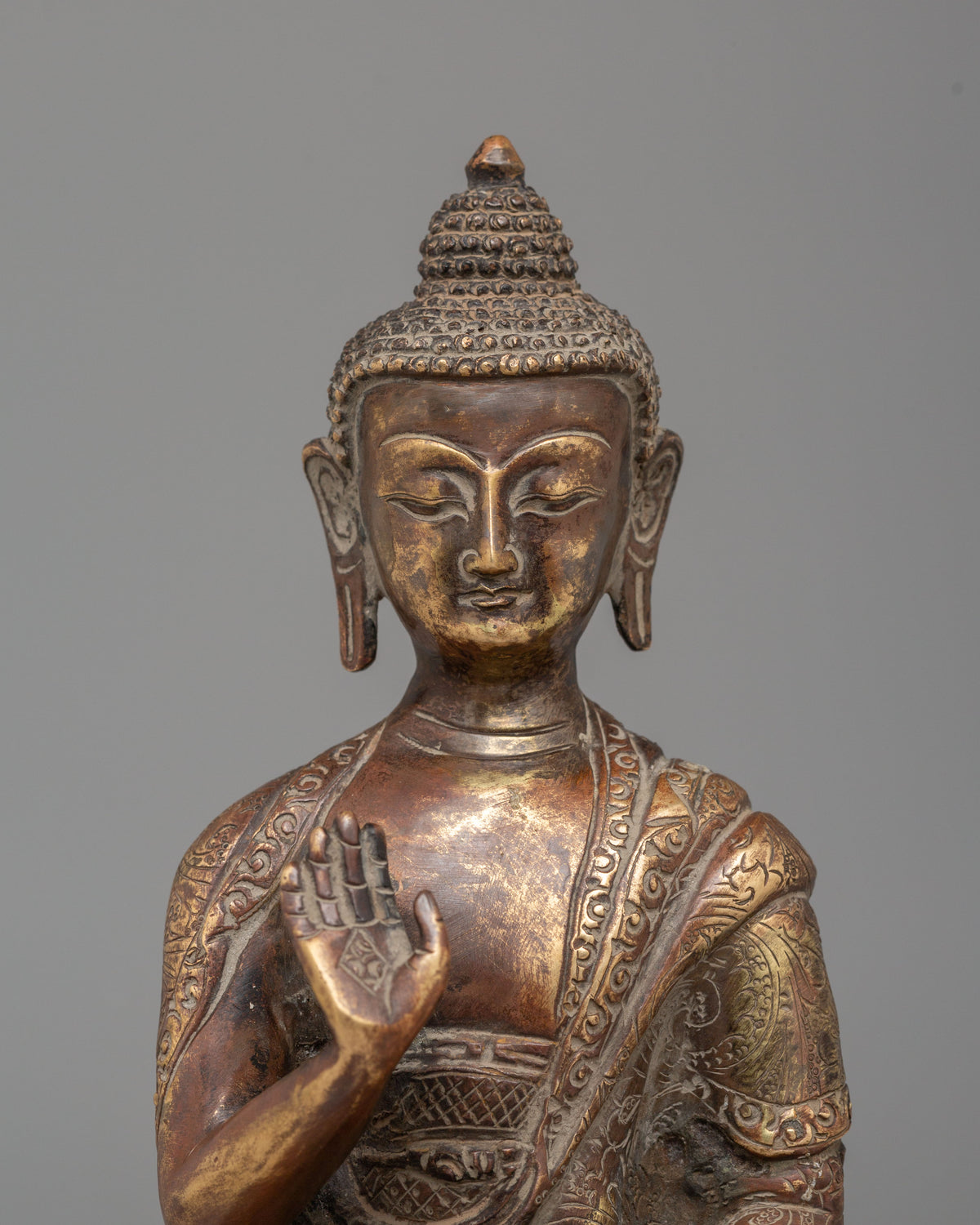 Spiritual Amogasiddhi Buddha Statue | Symbol of Fearlessness and Spiritual Strength