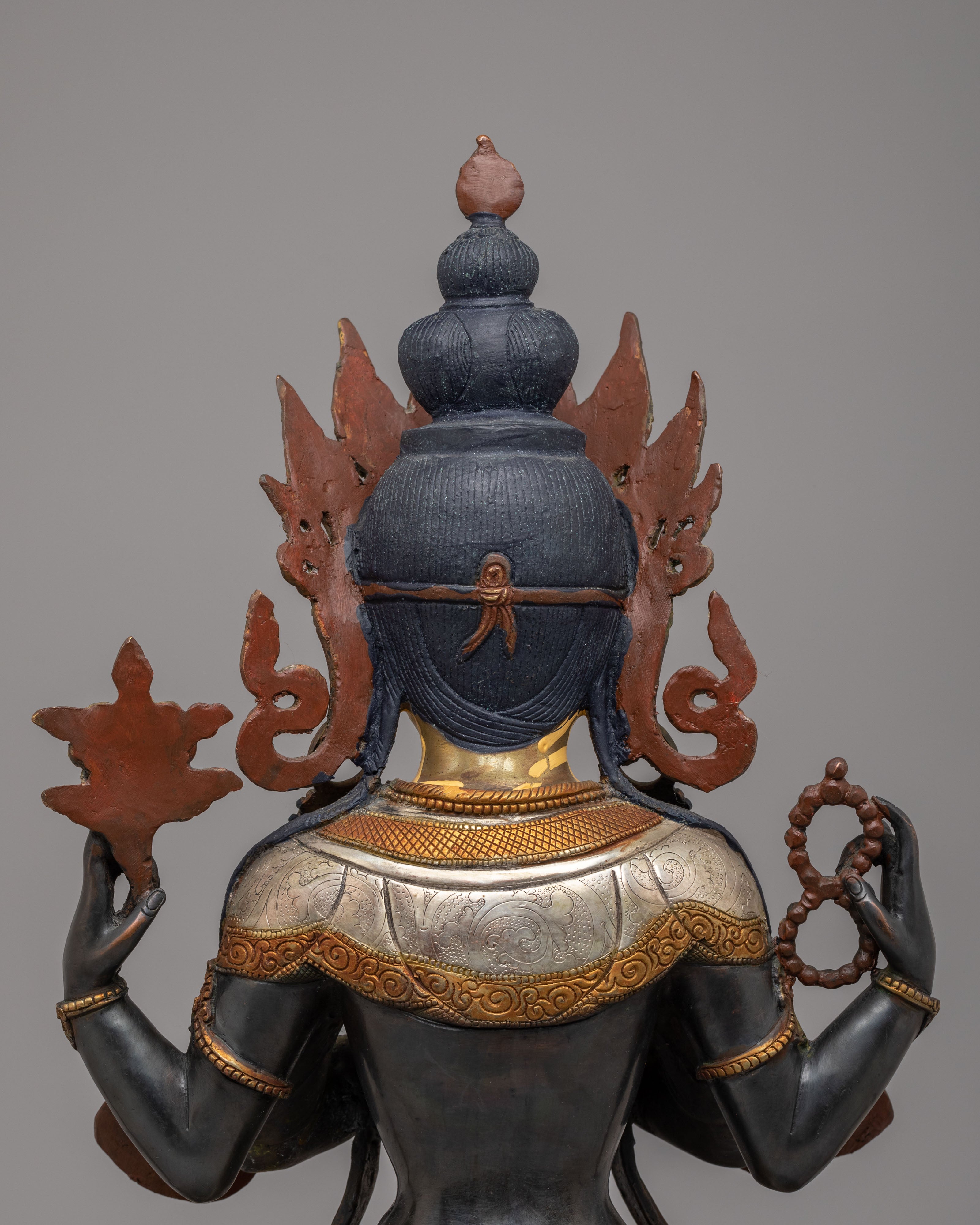 Four-Armed Compassion Buddha Sculpture | Divine Artwork for Spiritual Enlightenment