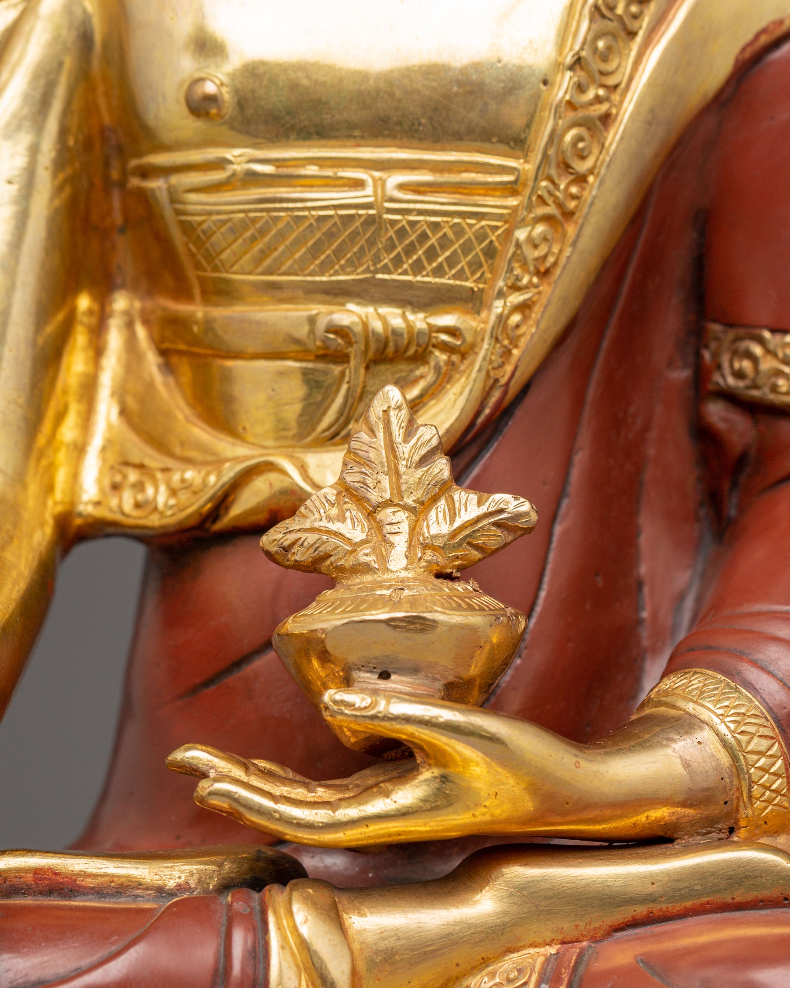 Himalayan Healing Buddha Statue | Gold Plated Tibetan Buddha Art