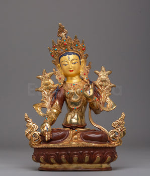 Handmade Traditional  White Tara Artwork