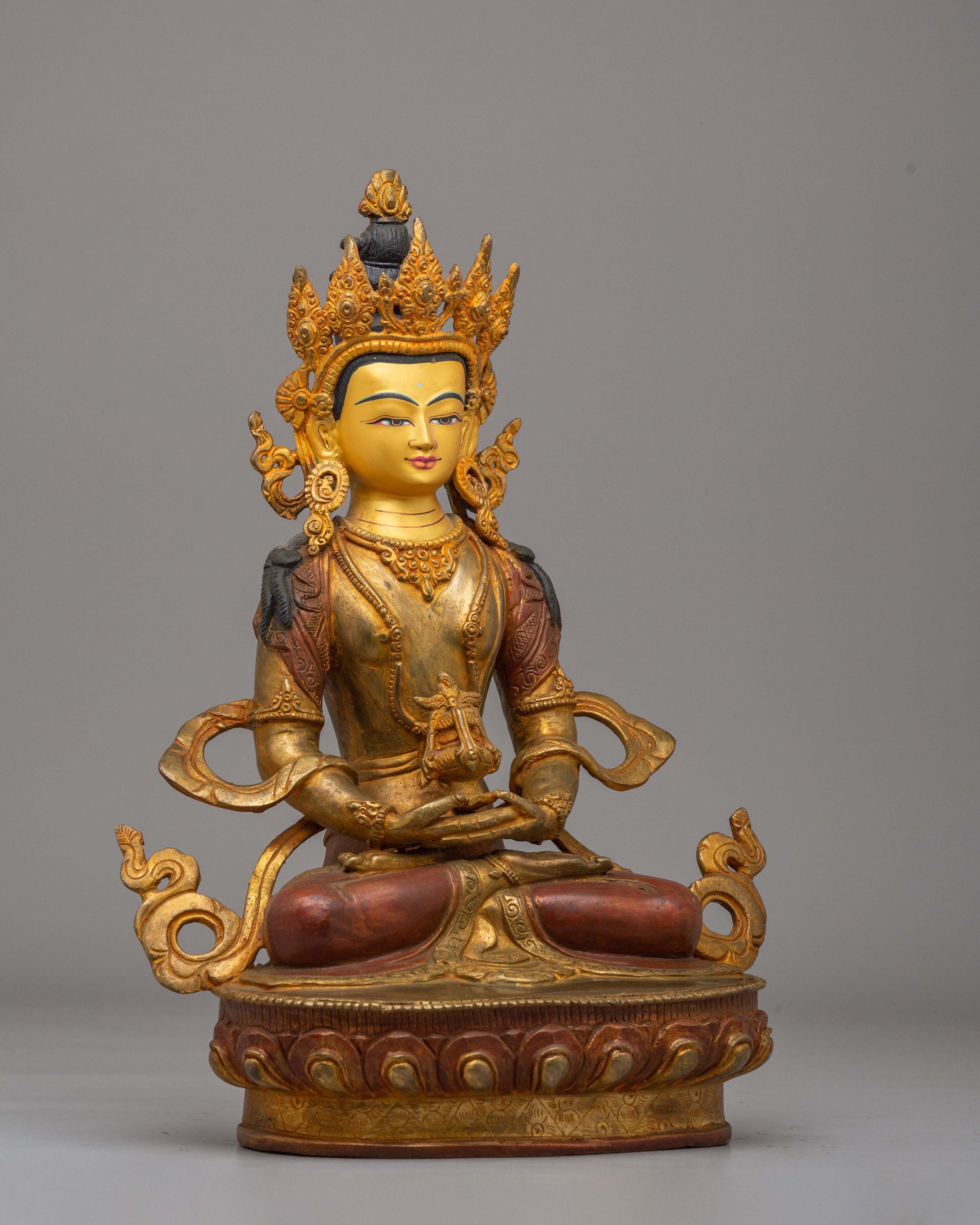 Tibetan Longevity Amitayus Statue | Meditation Altar Decor