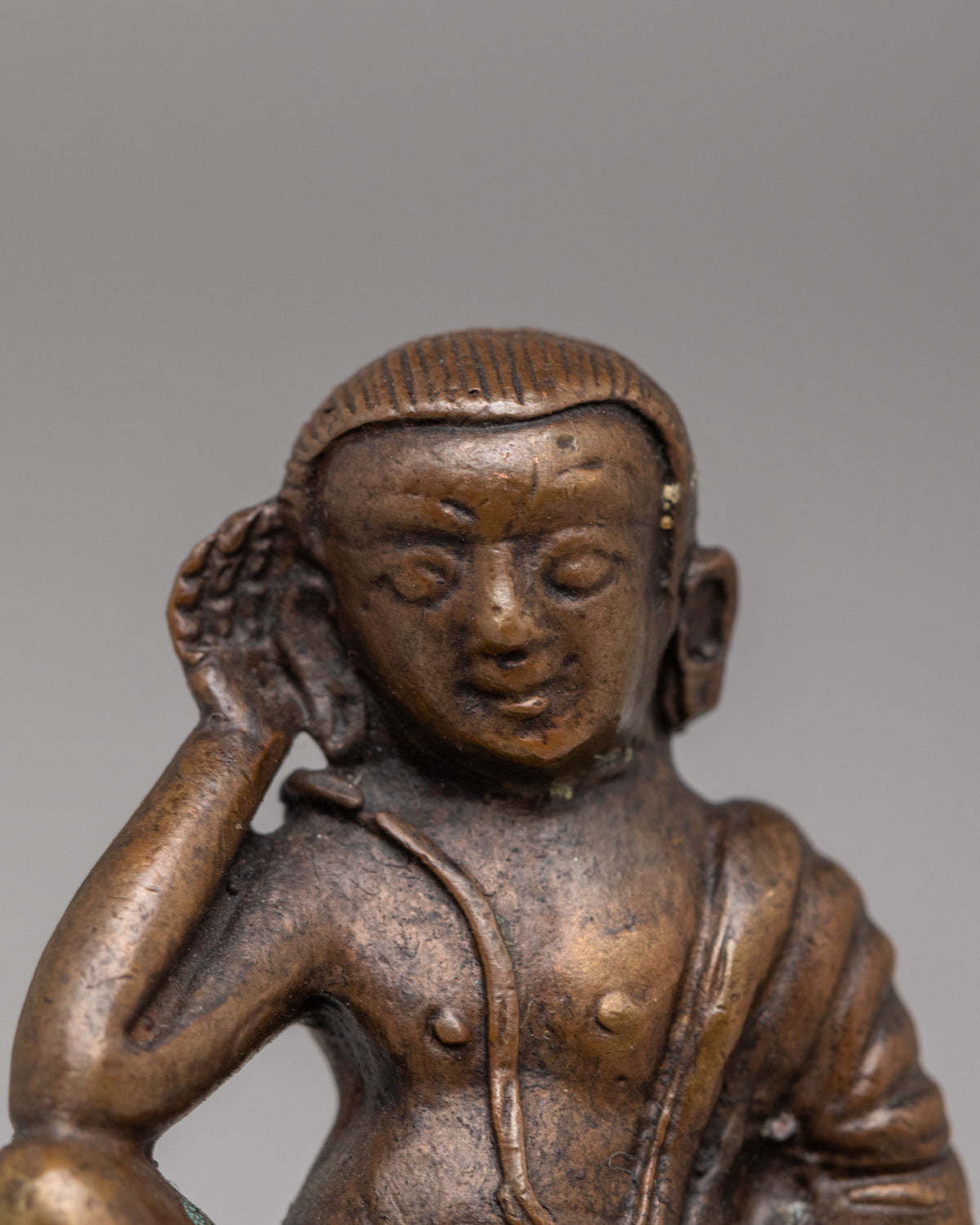 Machine-Made Milarepa Statue | Tibetan Buddhist Sculpture
