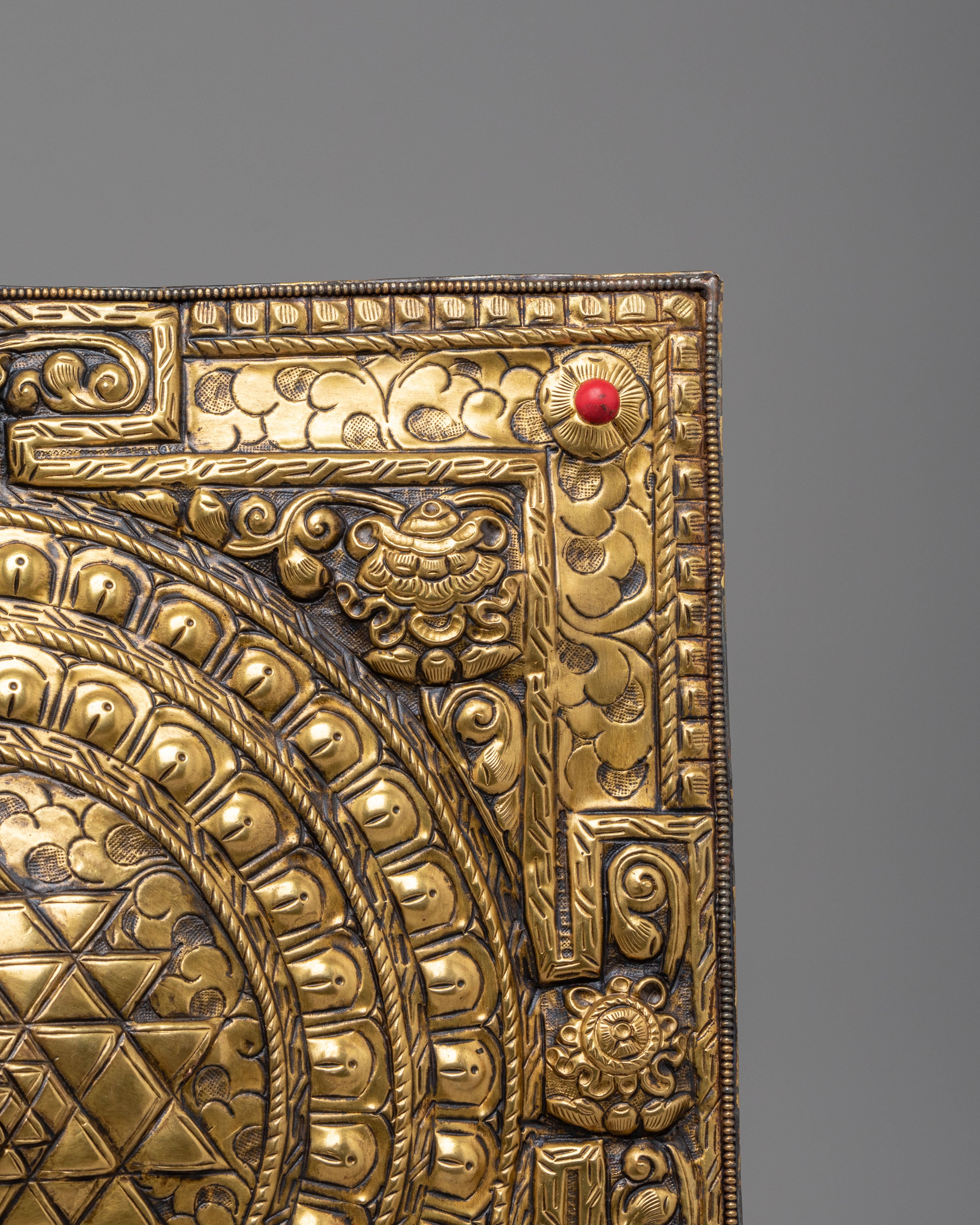 Tibetan Sri Yantra Wall Hanging | Sacred Artwork for Spiritual Blessings