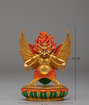 Tibetan Scared Buddhist Garuda Statue | Bird Deity Figurine