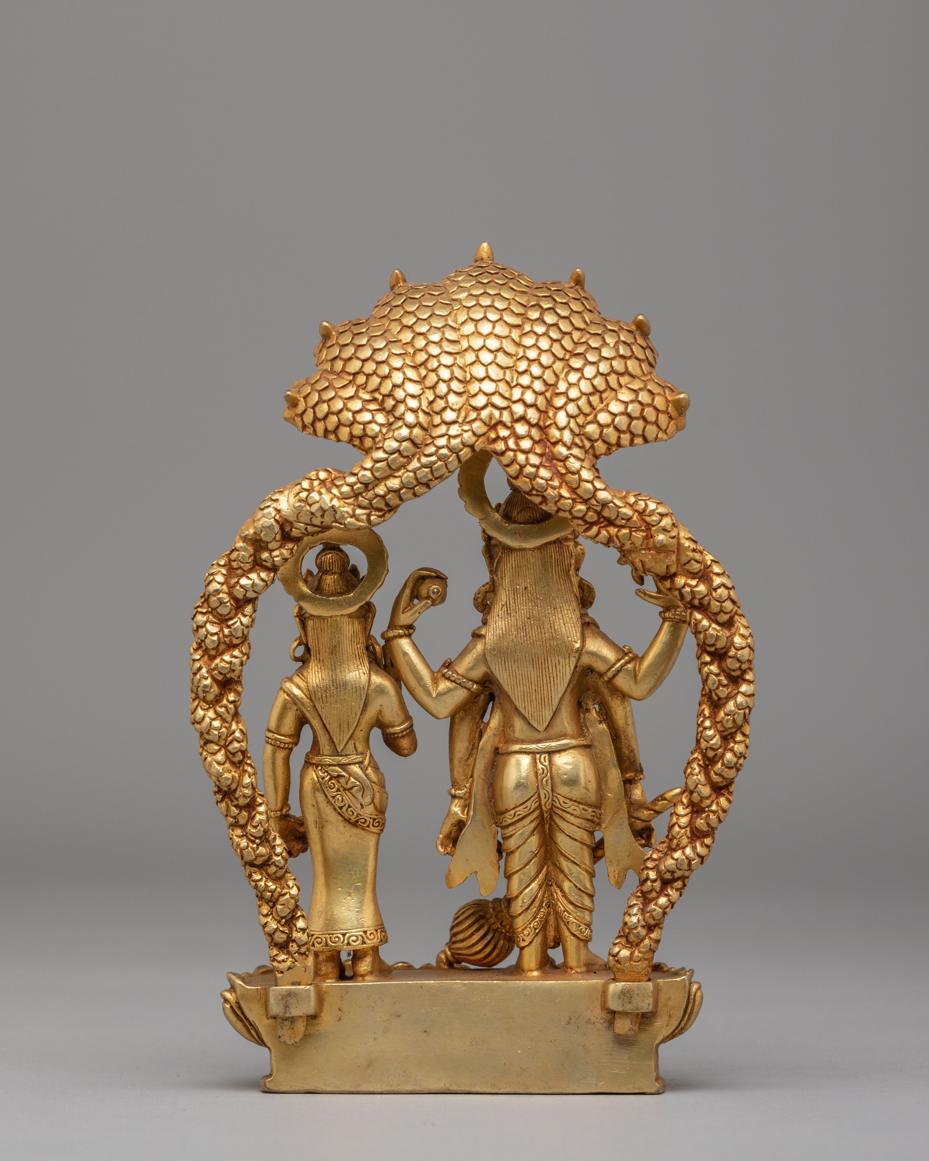 Lord Vishnu with Lakshmi Statue | Hindu Deity Figurine