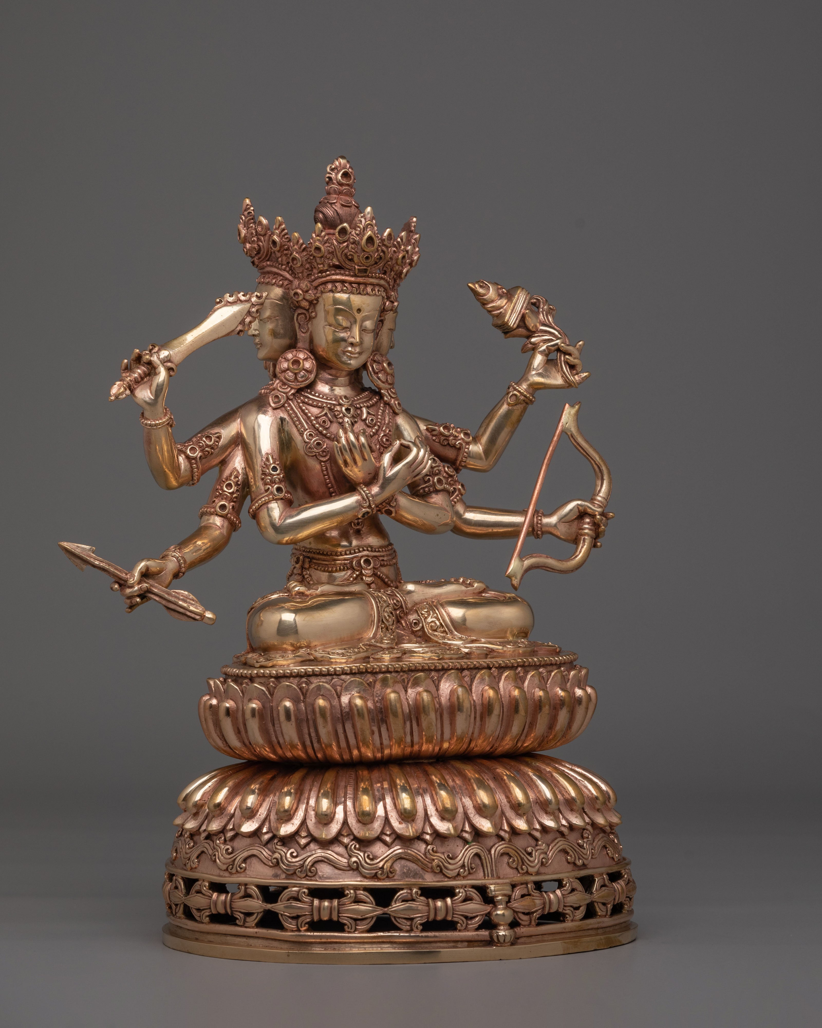 Tibetan Maha Manjushri Statue | Wisdom Deity