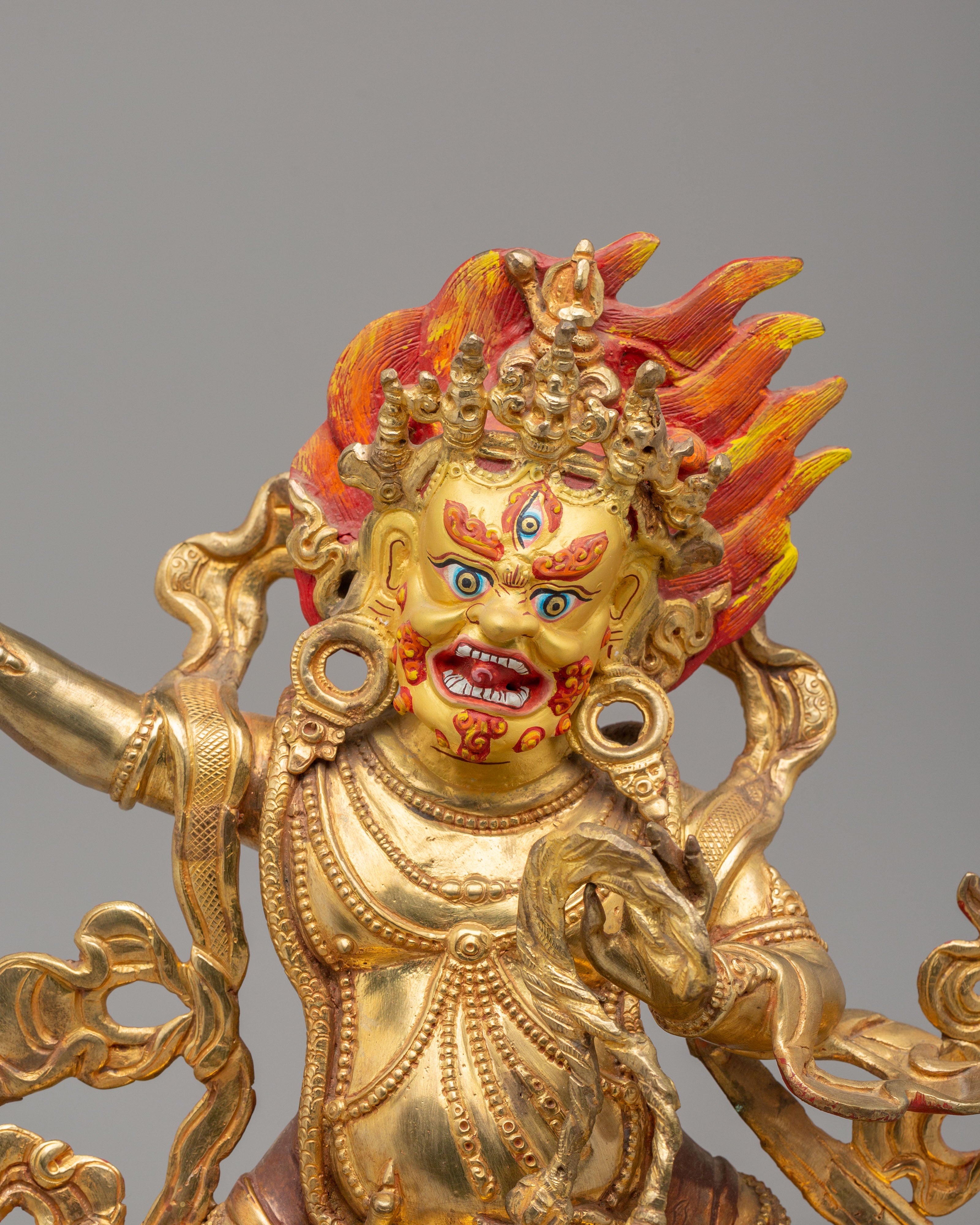 Traditional Vajrapani Spiritual Sculpture | Tibetan Buddha of Power