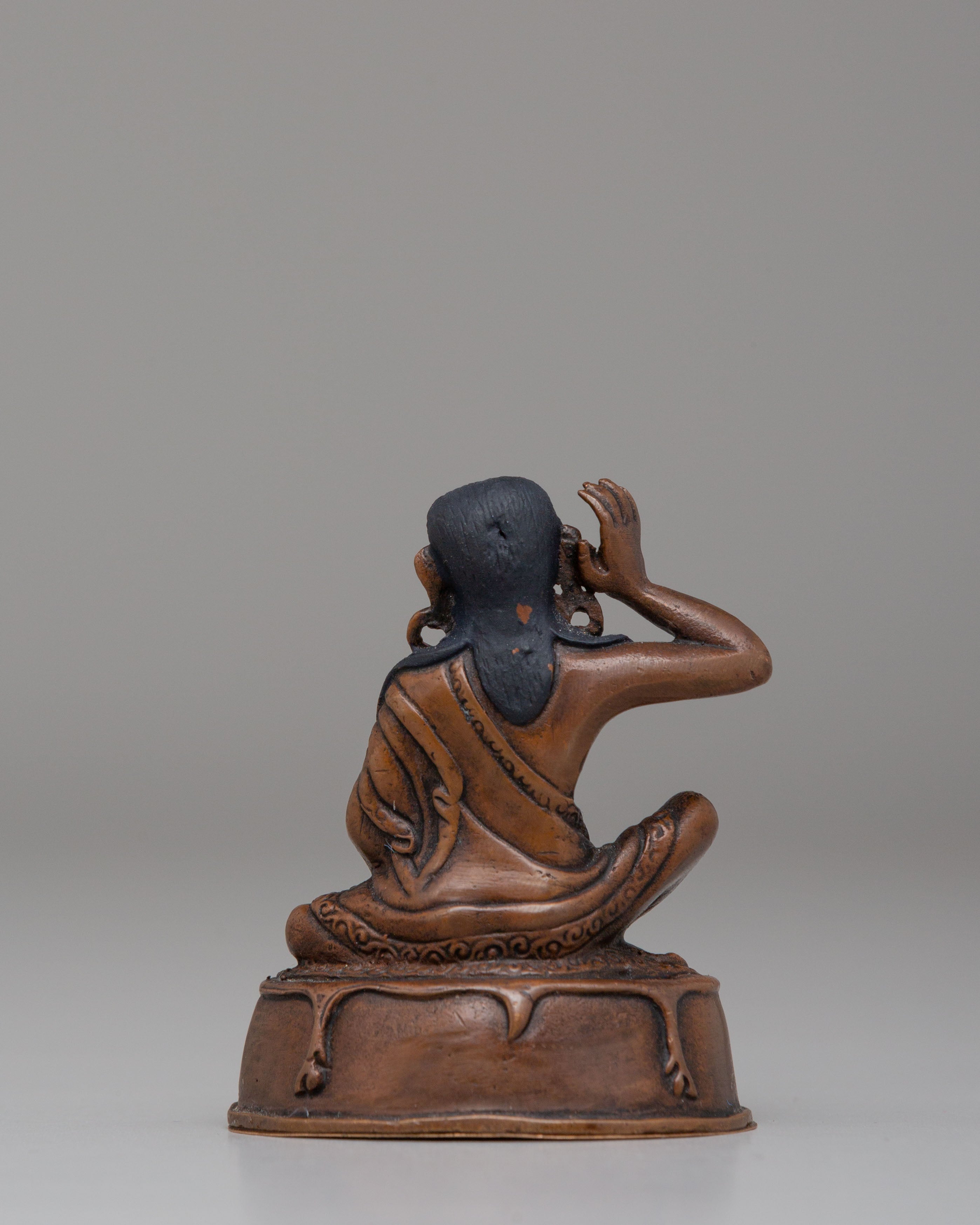 Milarepa Buddhist Statue | Oxidized Copper Tibetan Yogi