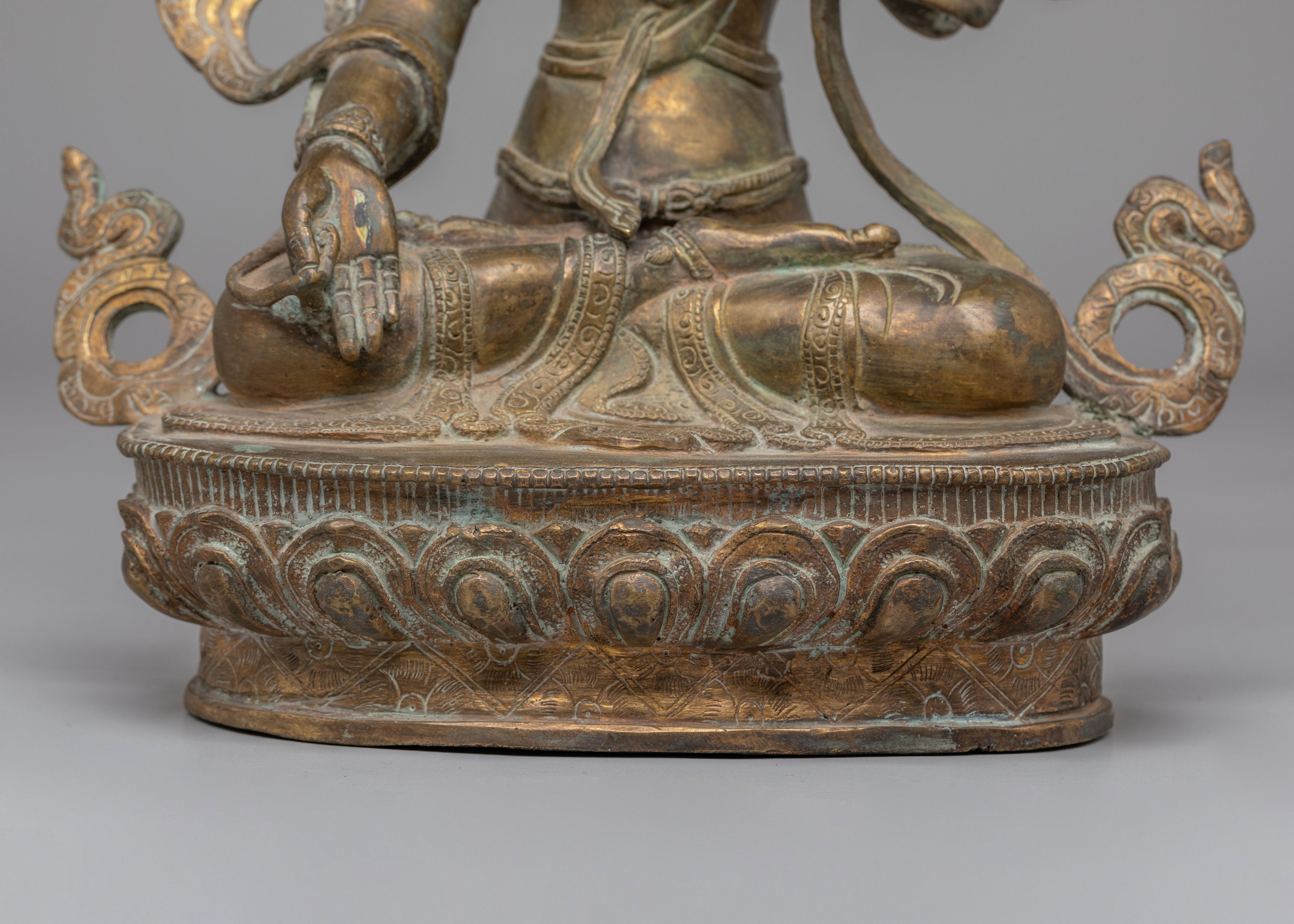 Tibetan White Tara Deity Statue | Handcrafted Divine Goddess Sculpture