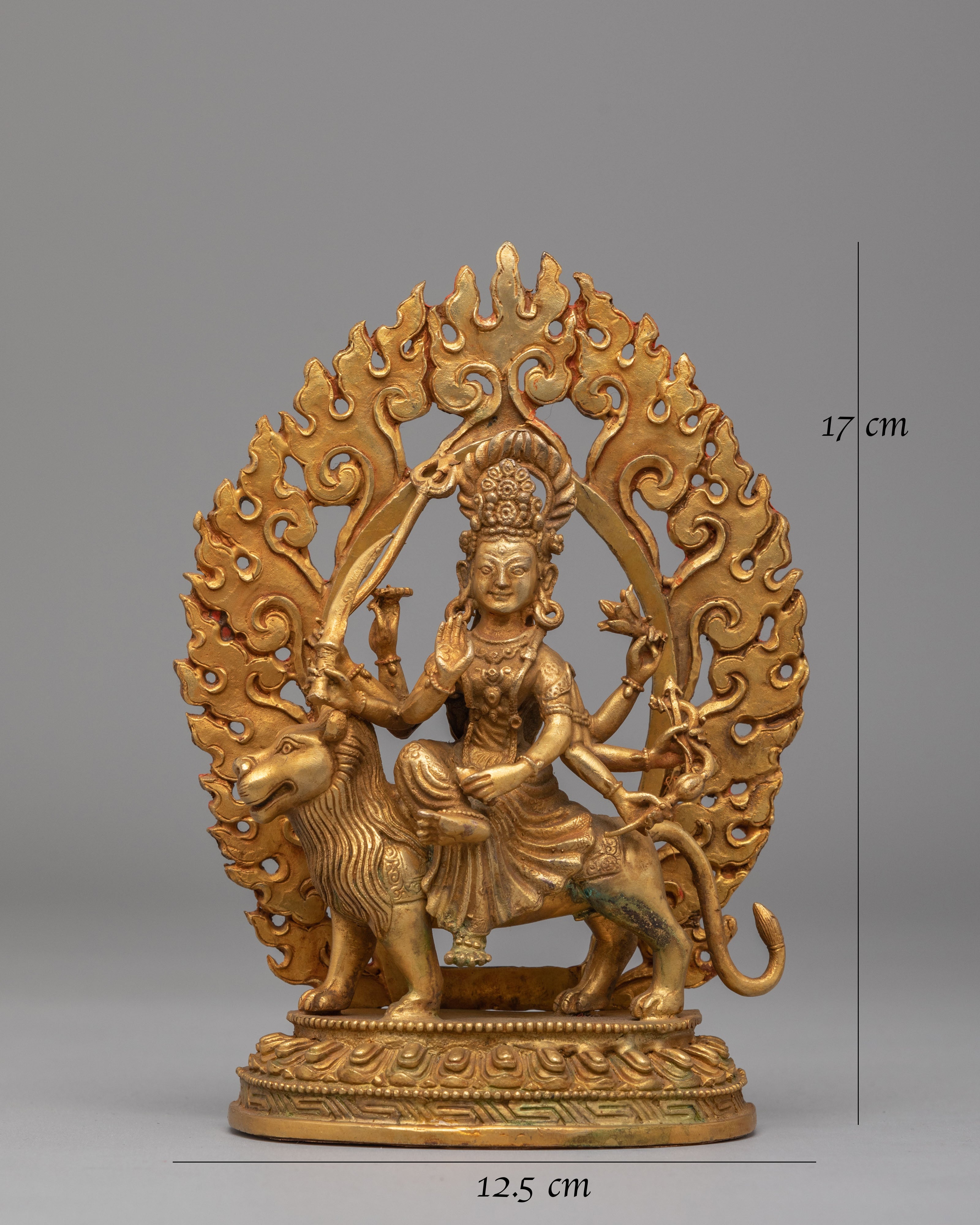 Durga Protector Goddess Statue | Durga on Lion Mount