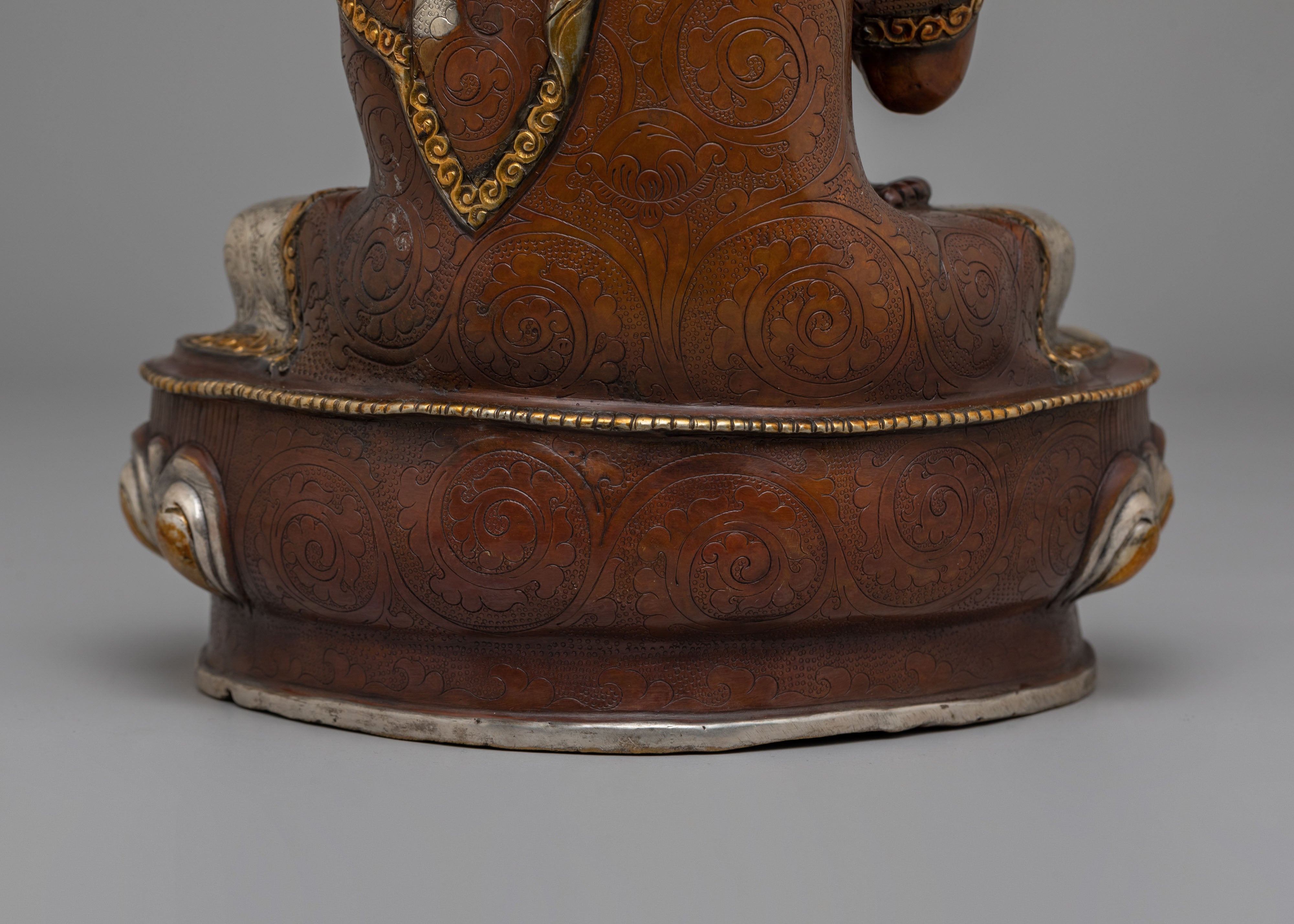 Amoghasiddhi Buddha Meditation Statue | Traditional Tibetan Artwork