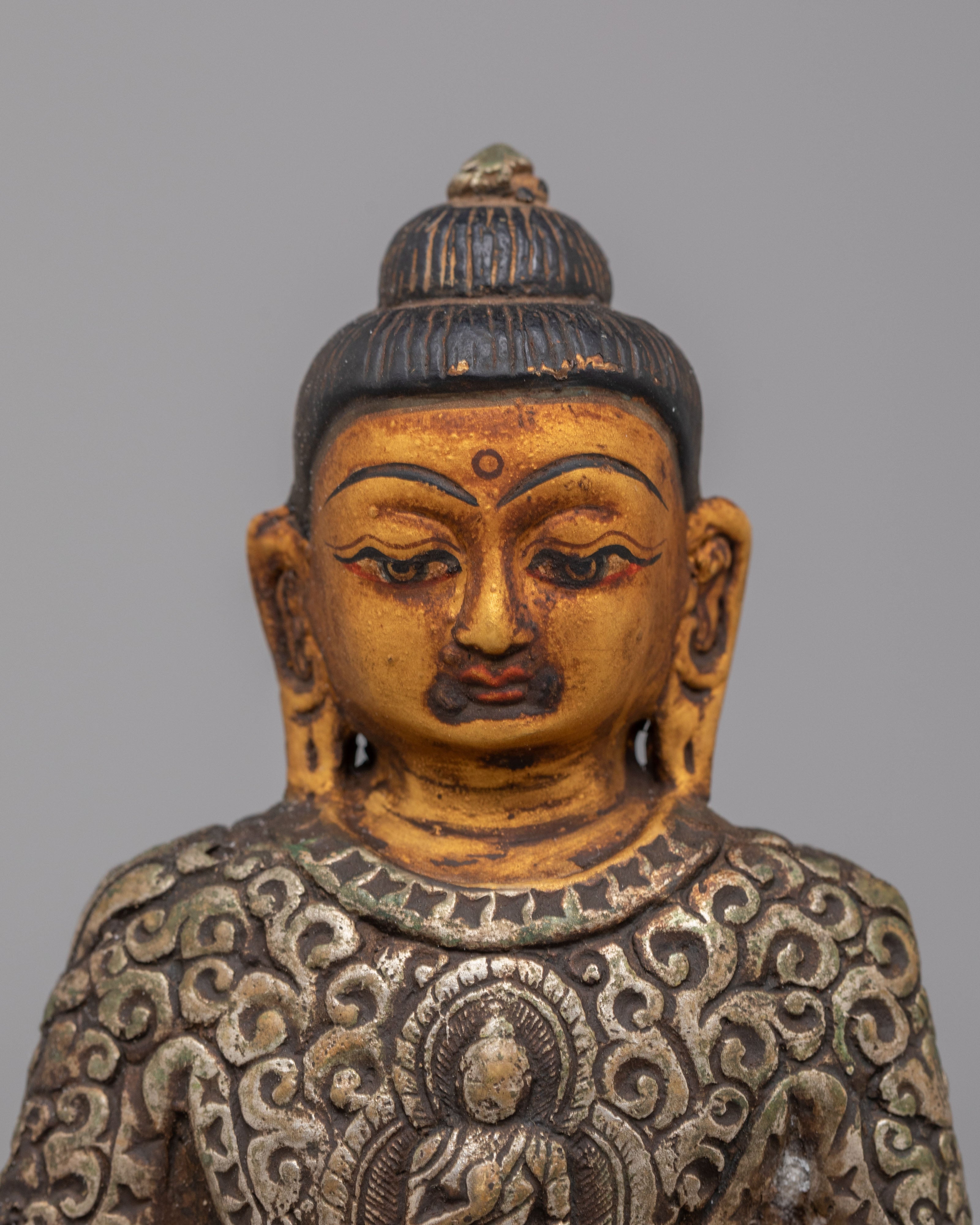 Amitabha Buddha of Infinite Light Statue | Antique Finish Buddhist Art