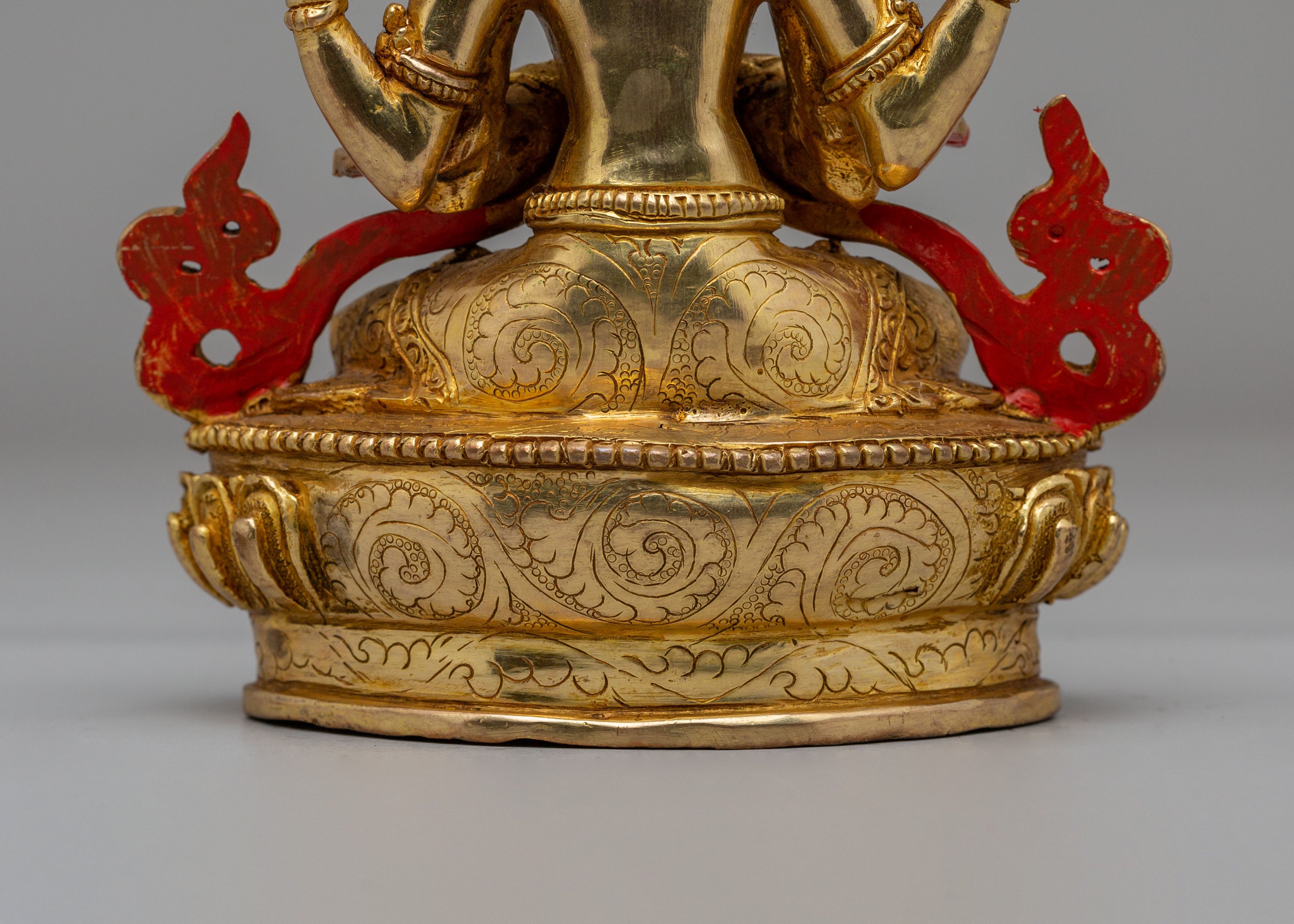 Handcrafted Chenrezig Statue | Tibetan Bodhisattva of Compassion Art