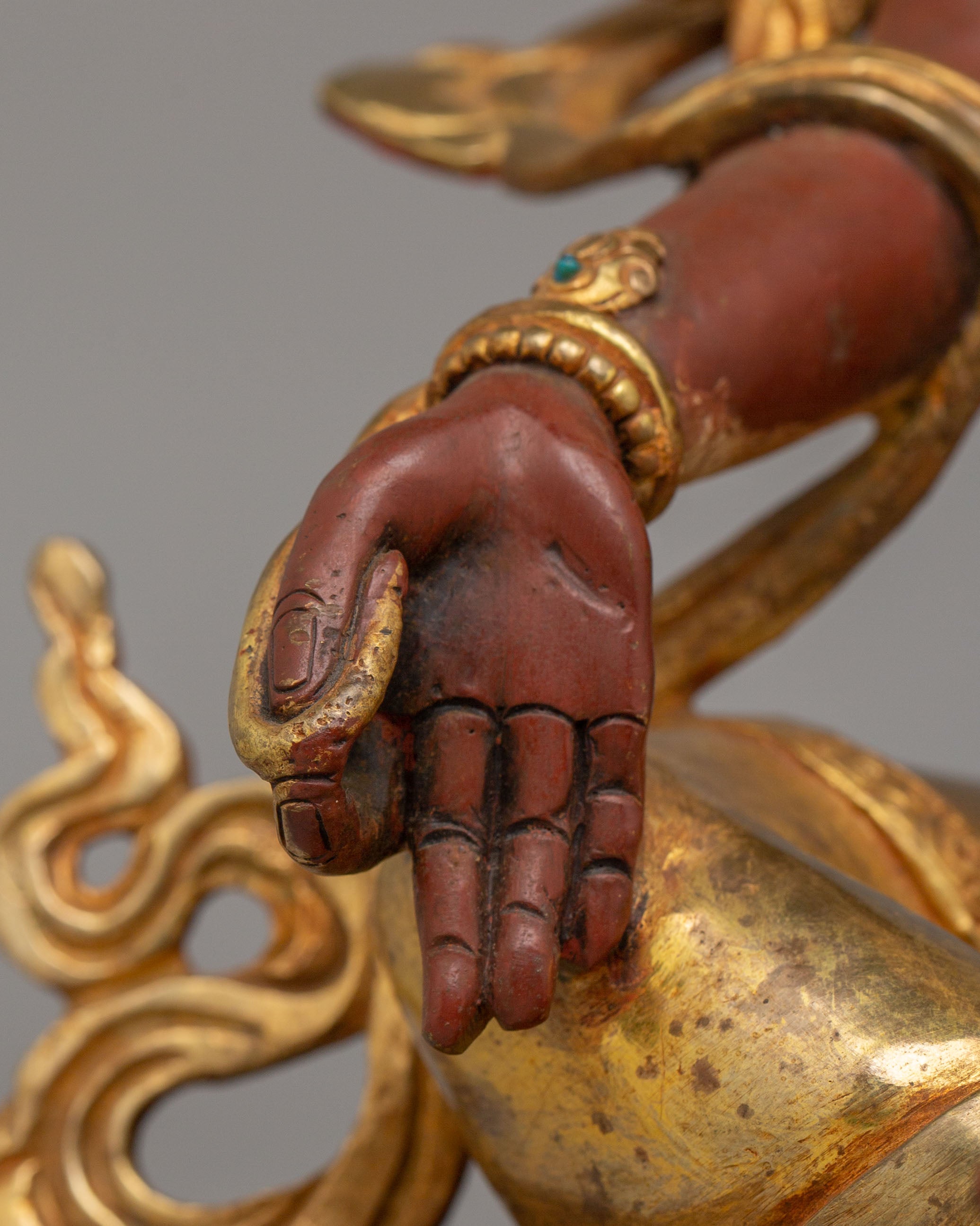 Sacred Green Tara Devotional Statue | Tibetan Copper Statue for Meditation