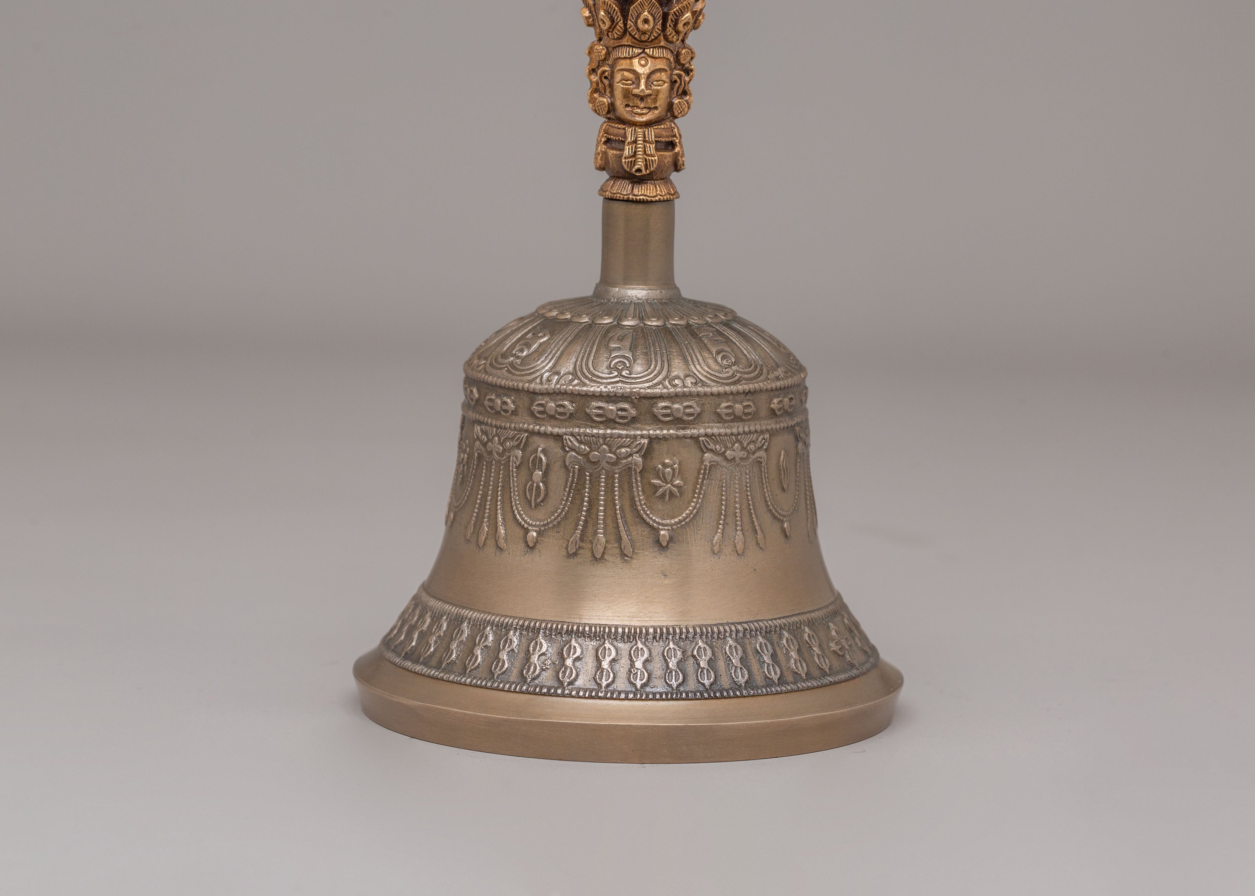 Buddhist Ritual Vajra and Bell Set | Spiritual Practice Tools for Meditation and Prayer