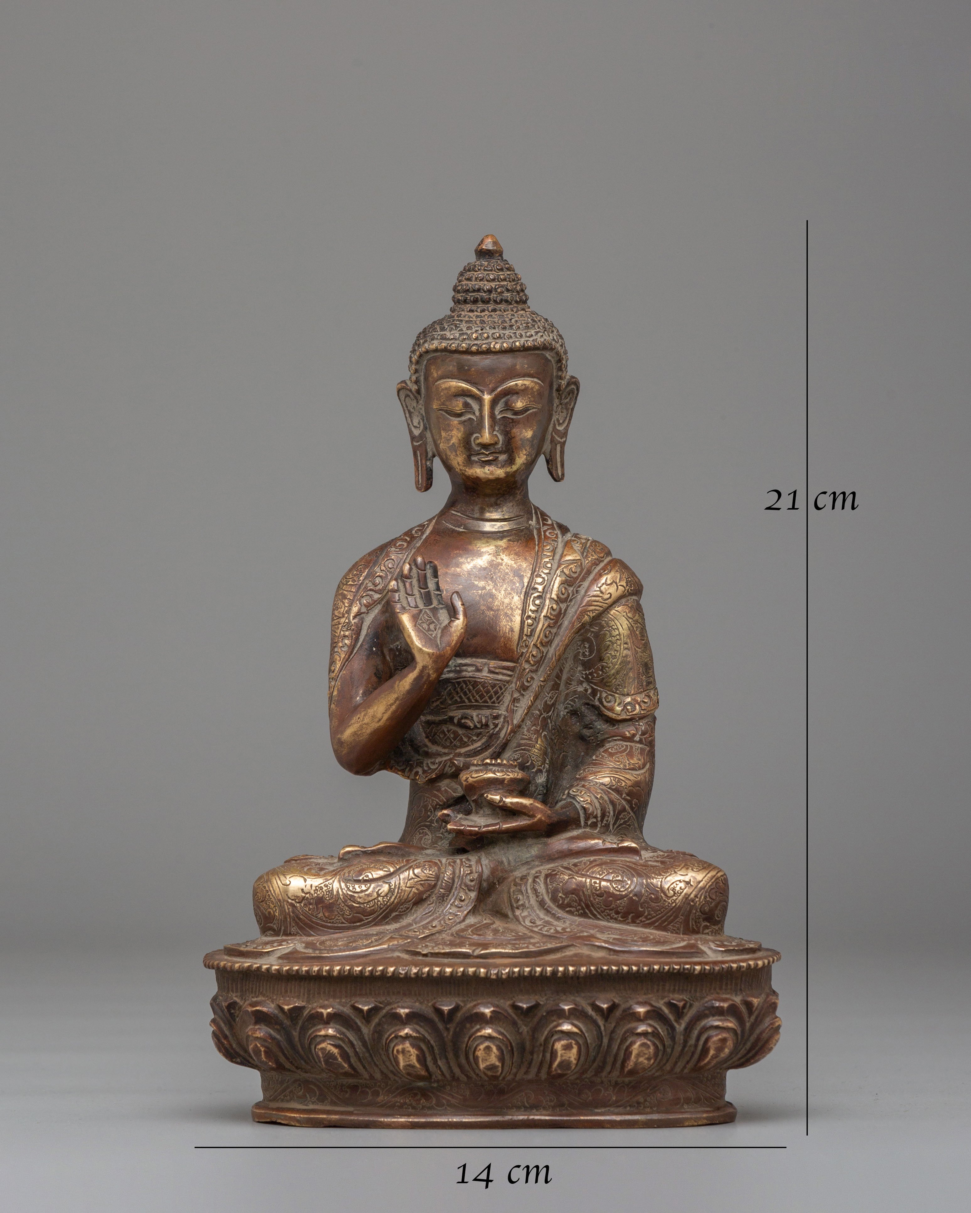 Spiritual Amogasiddhi Buddha Statue | Symbol of Fearlessness and Spiritual Strength