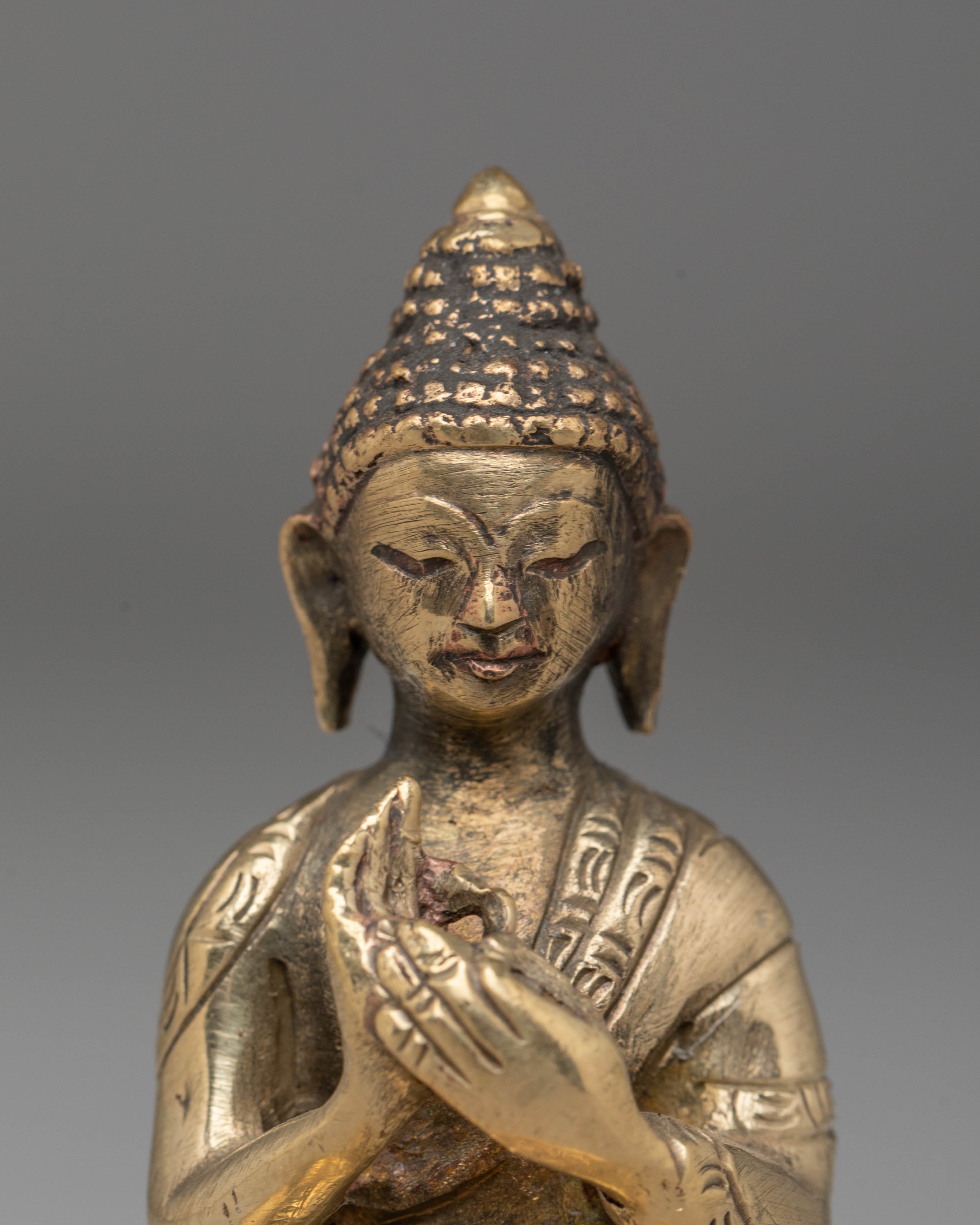 Handcrafted Five-Buddha Set Statue | Spiritual Enlightenment Decor