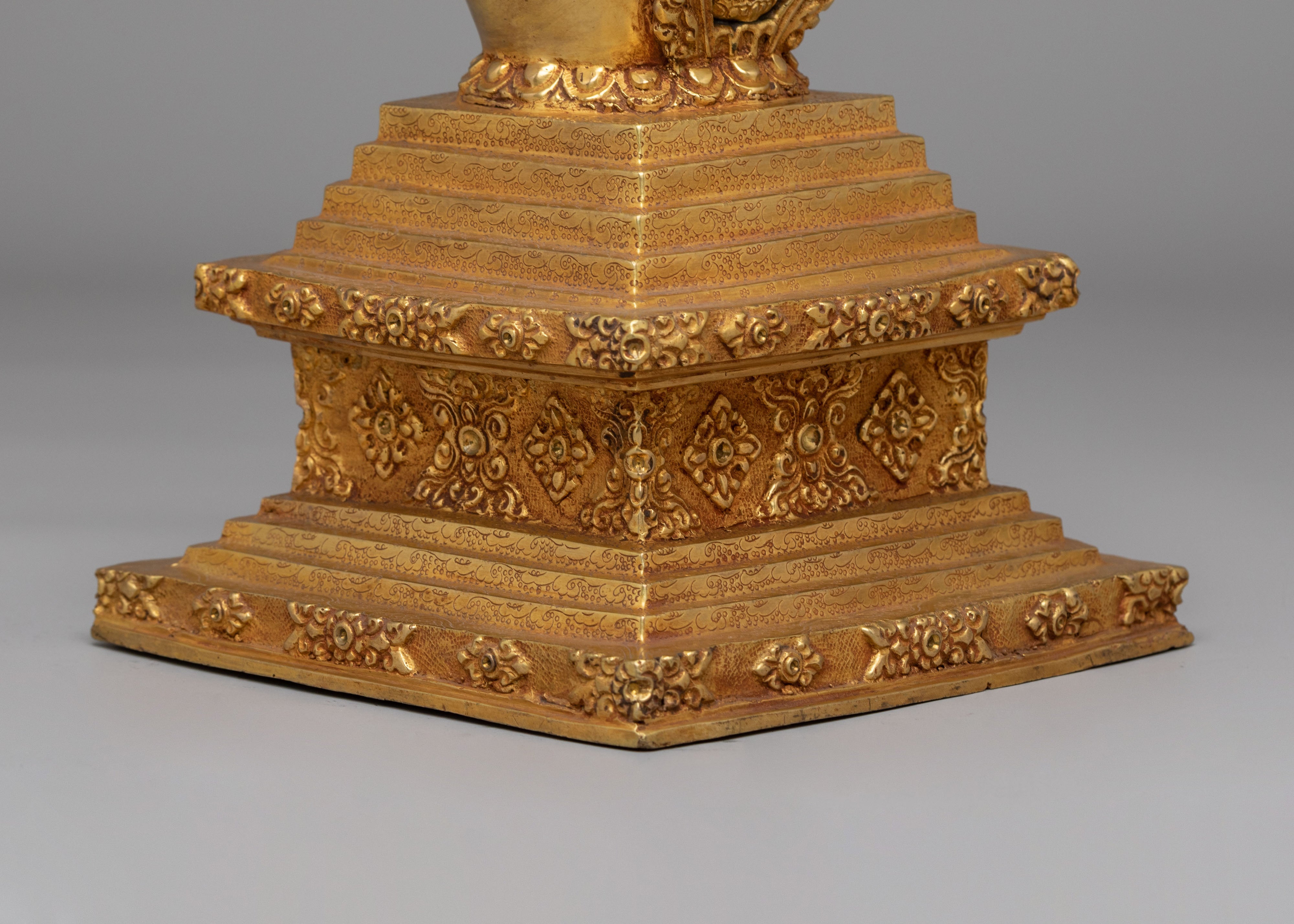 Traditional Himalayan Enlightenment Stupa | Sacred Buddhist Decor