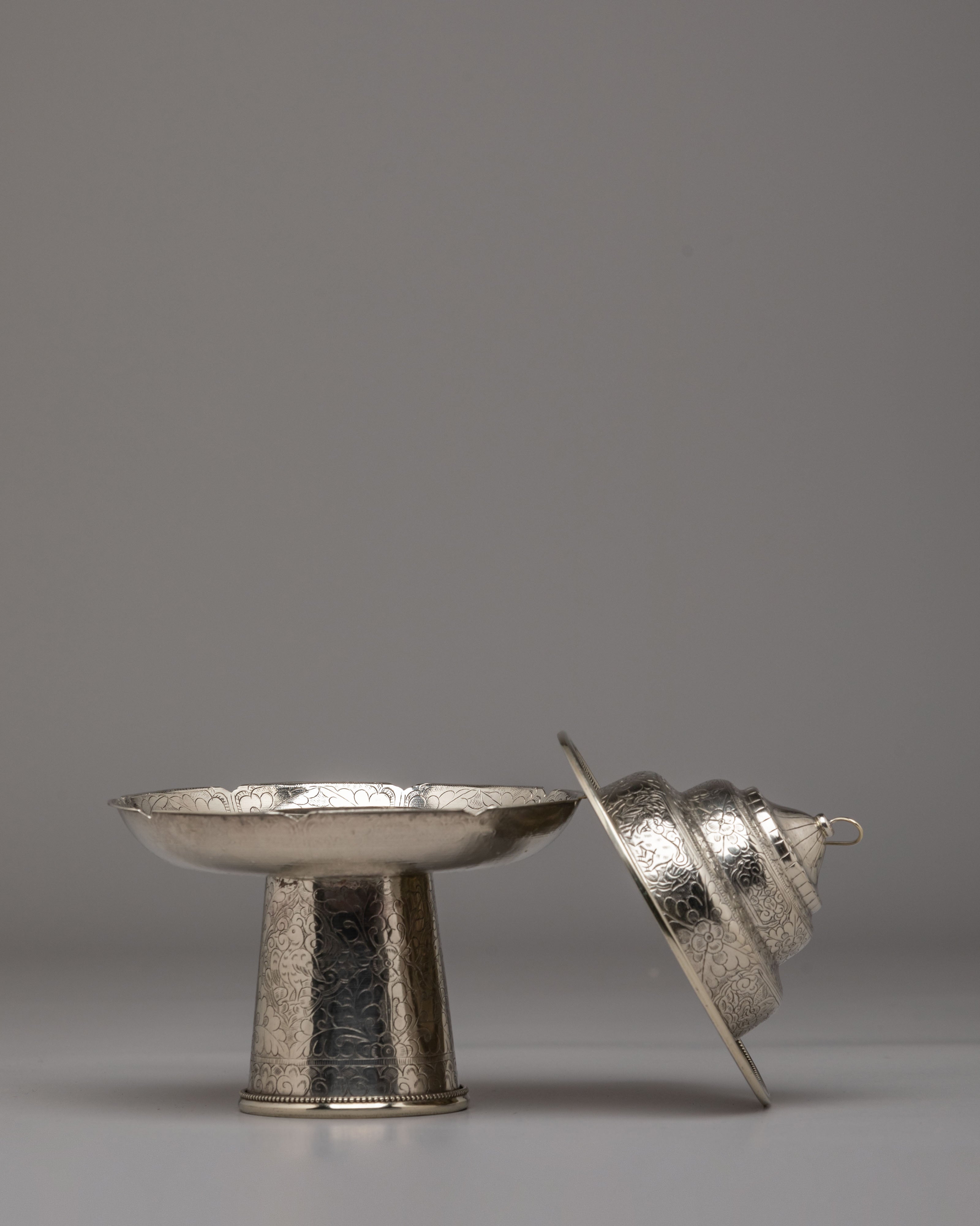Handcrafted Tea Cup Cover | White Metal Tea Pot Cover
