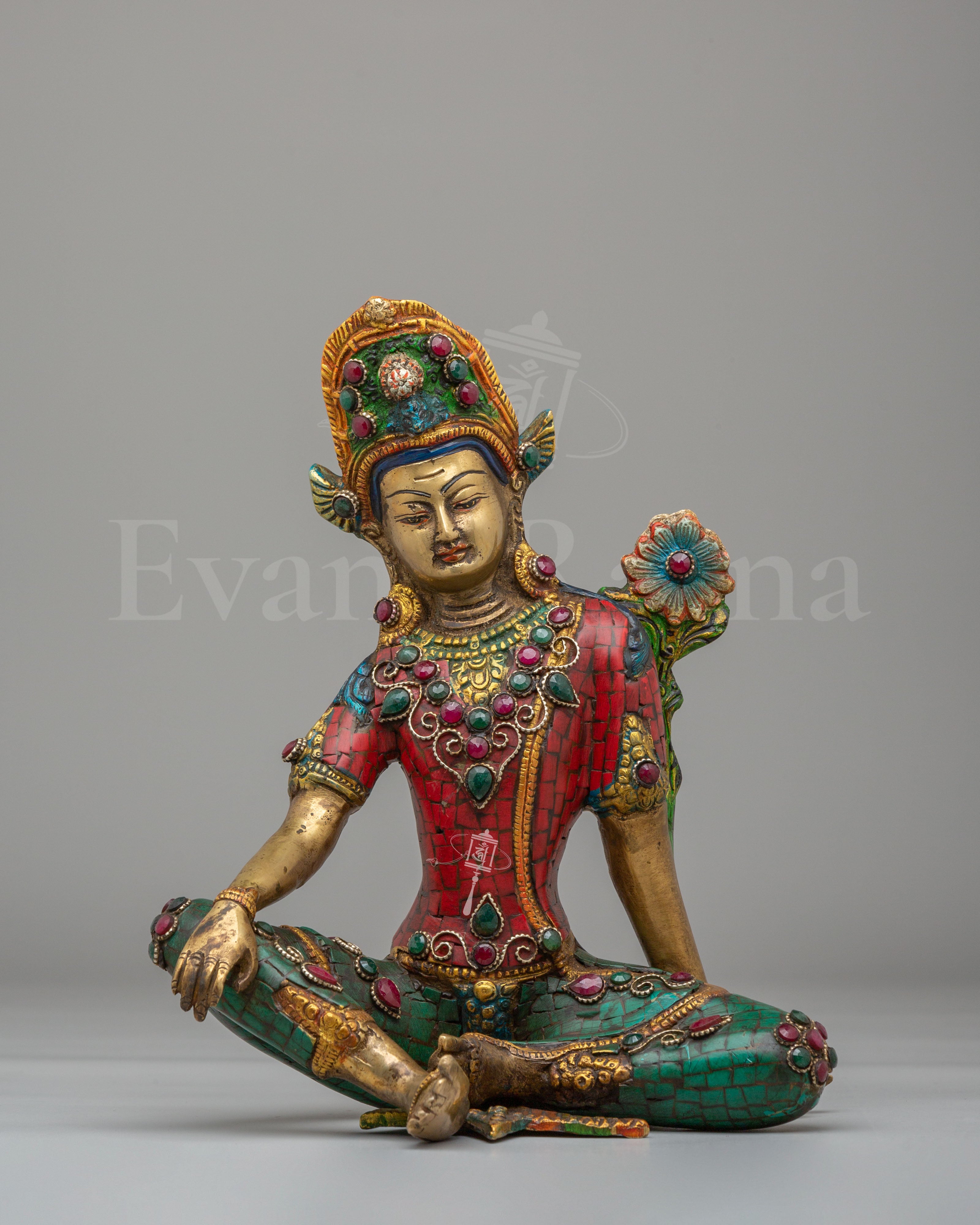 Traditional Lord Indra Spiritual Statue 